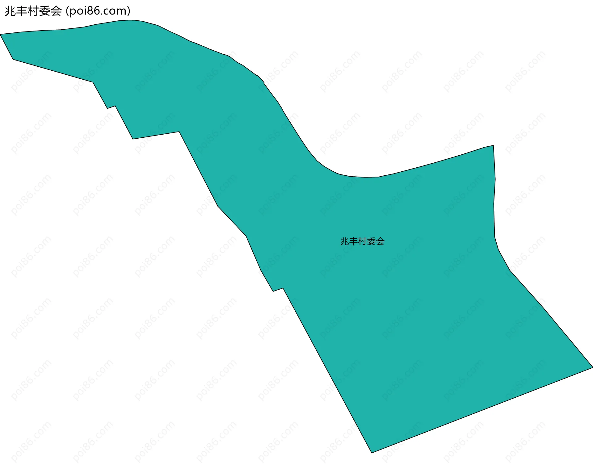 兆丰村委会边界地图