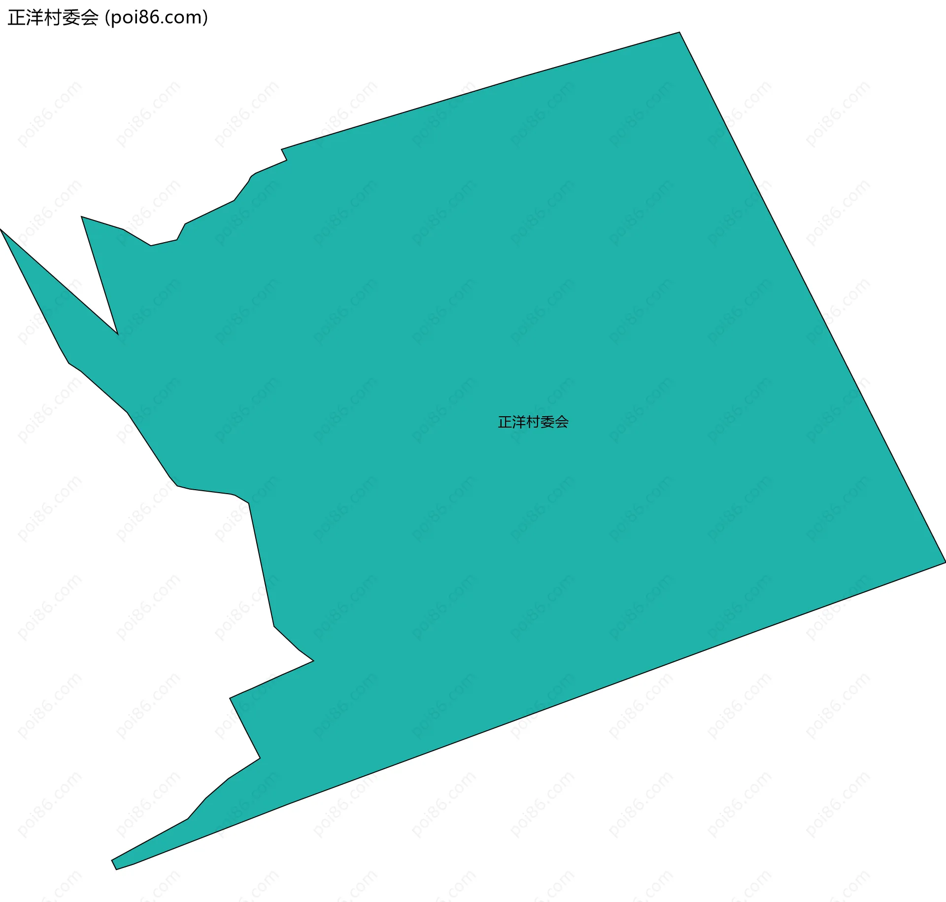 正洋村委会边界地图