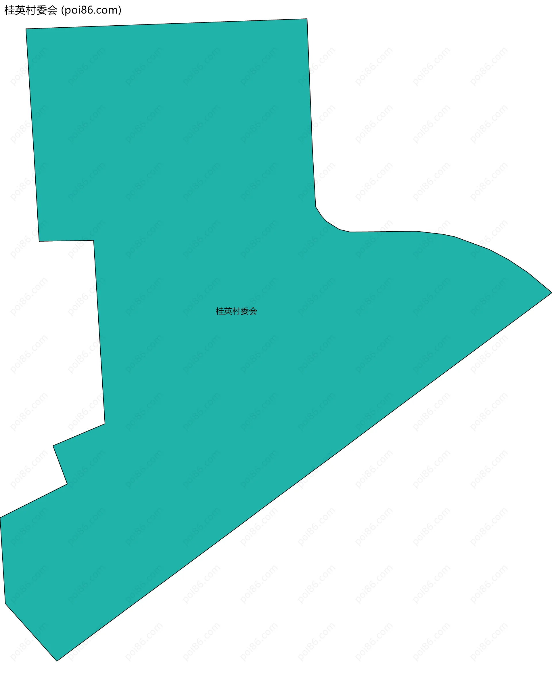 桂英村委会边界地图