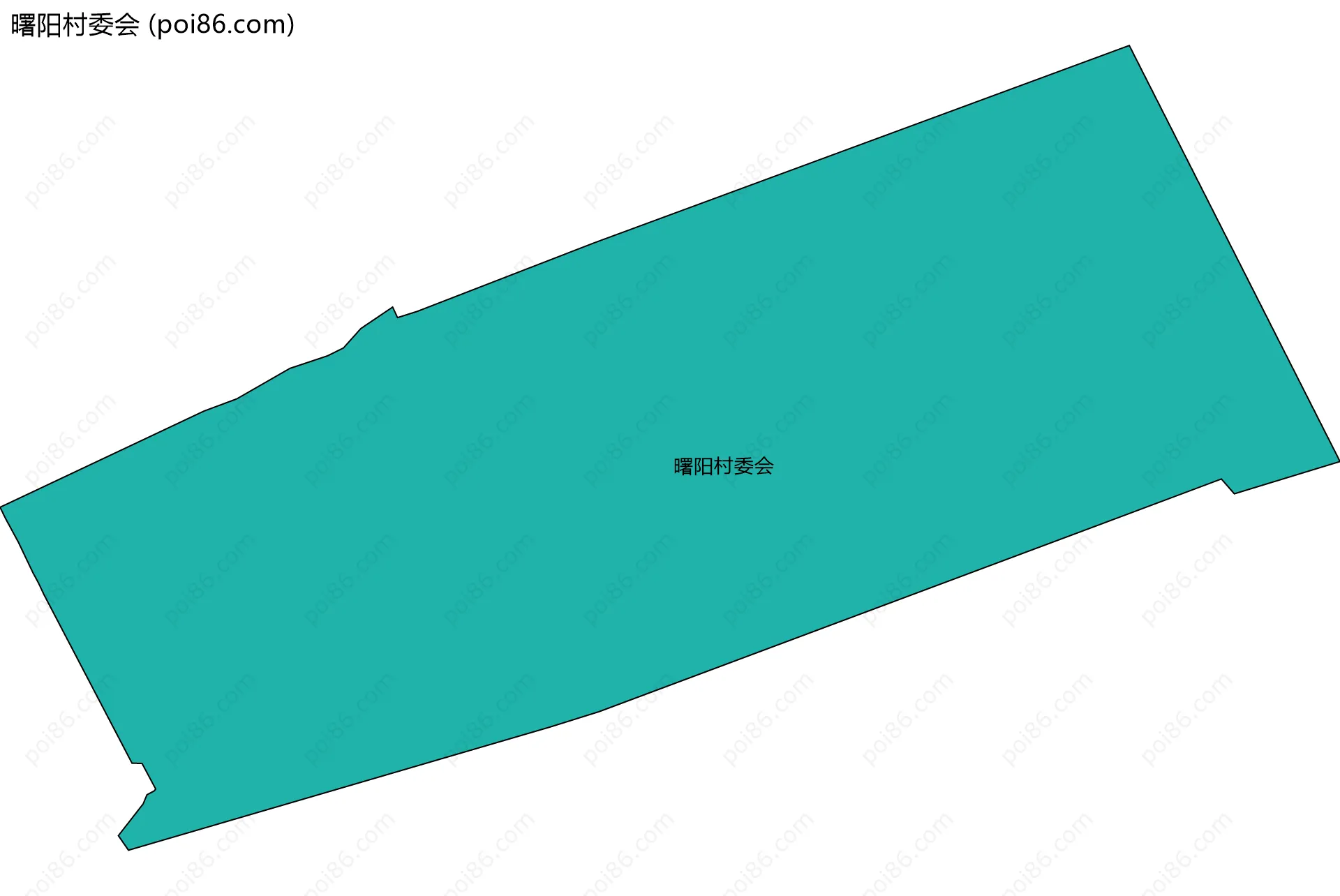 曙阳村委会边界地图