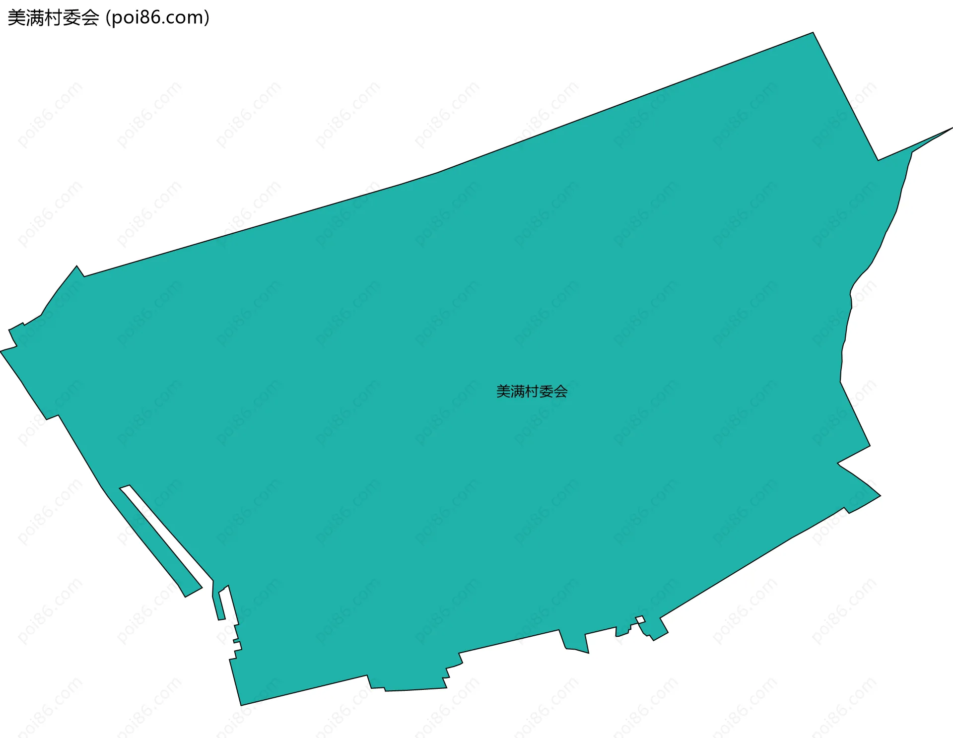 美满村委会边界地图