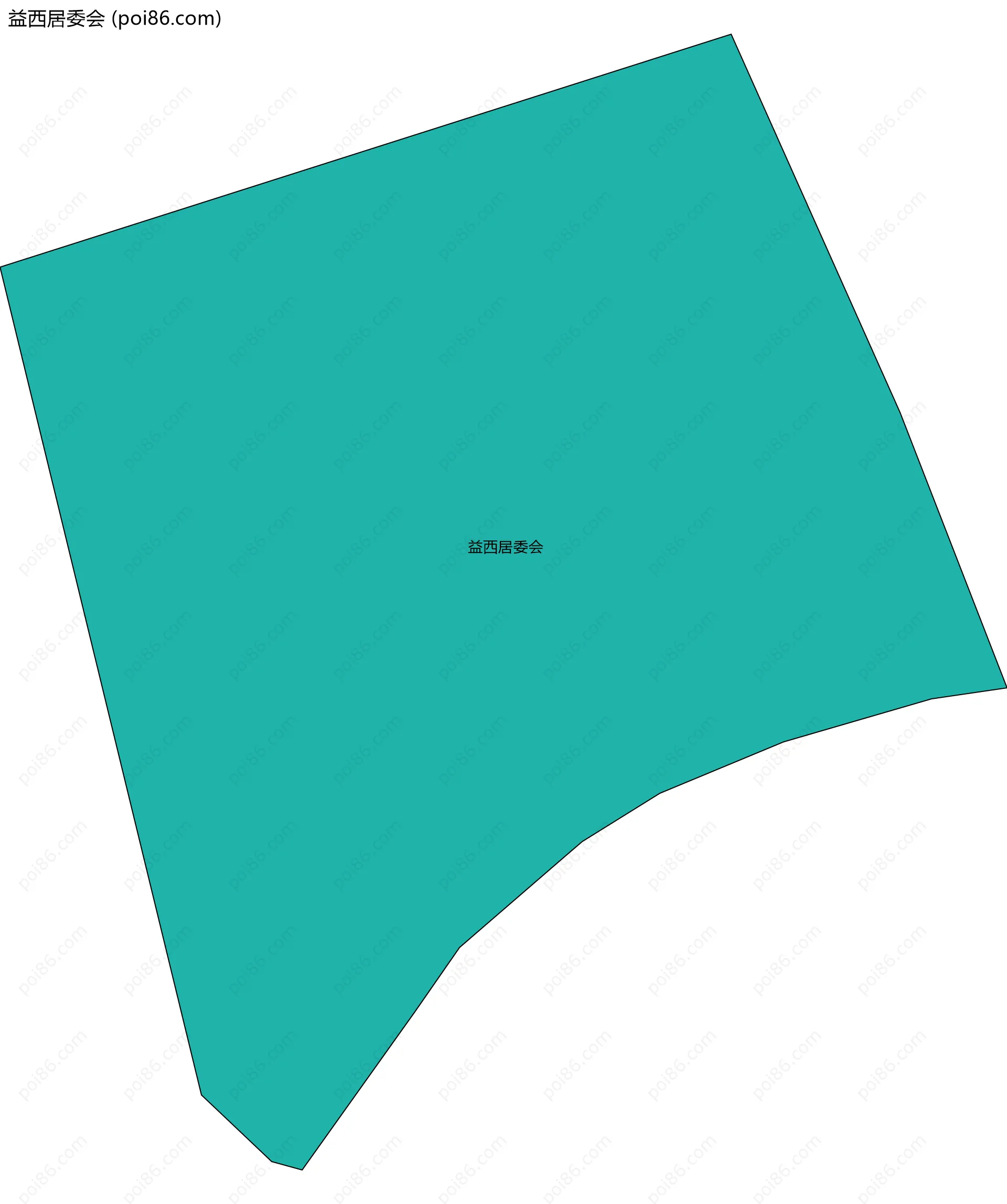 益西居委会边界地图