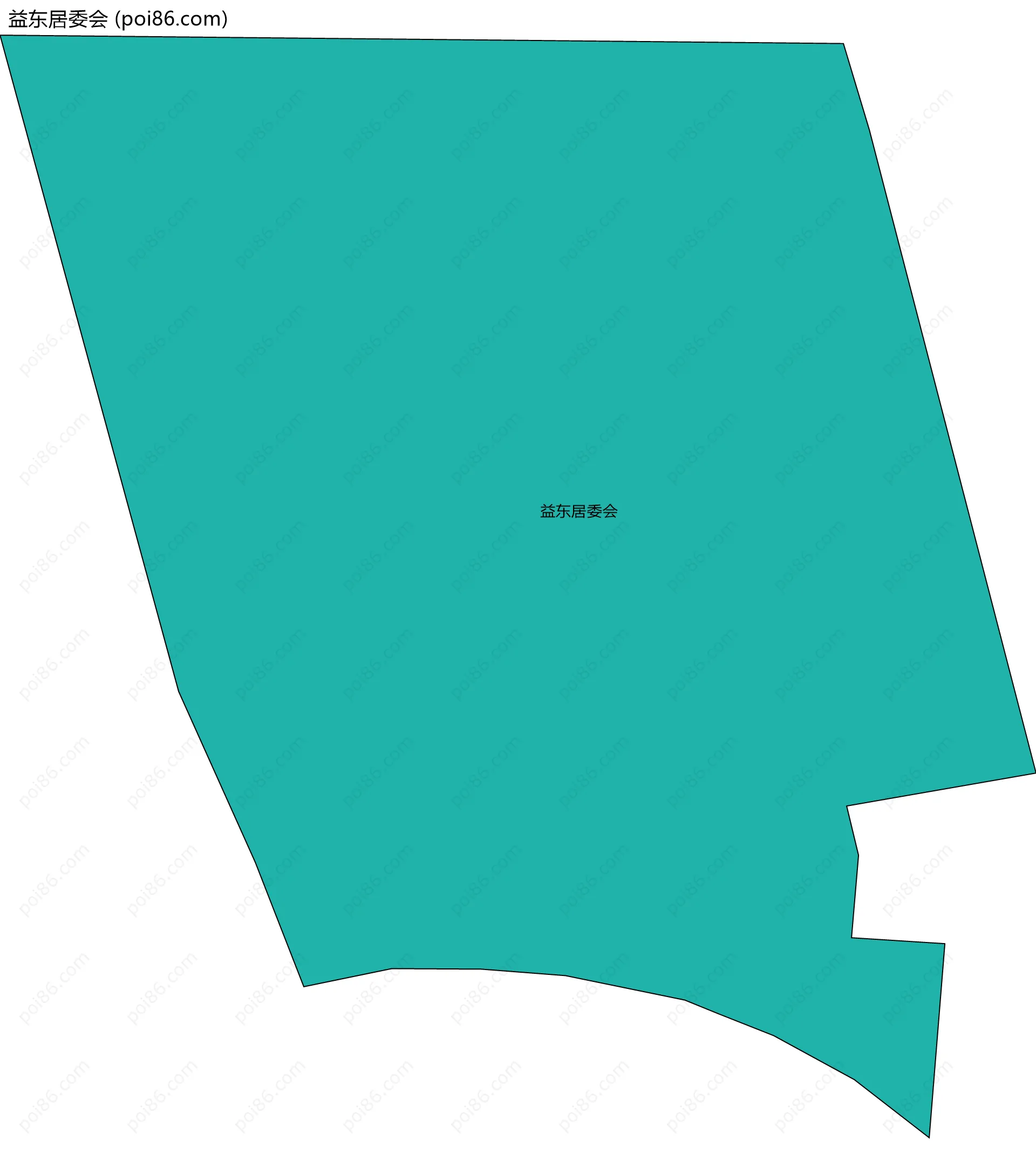 益东居委会边界地图