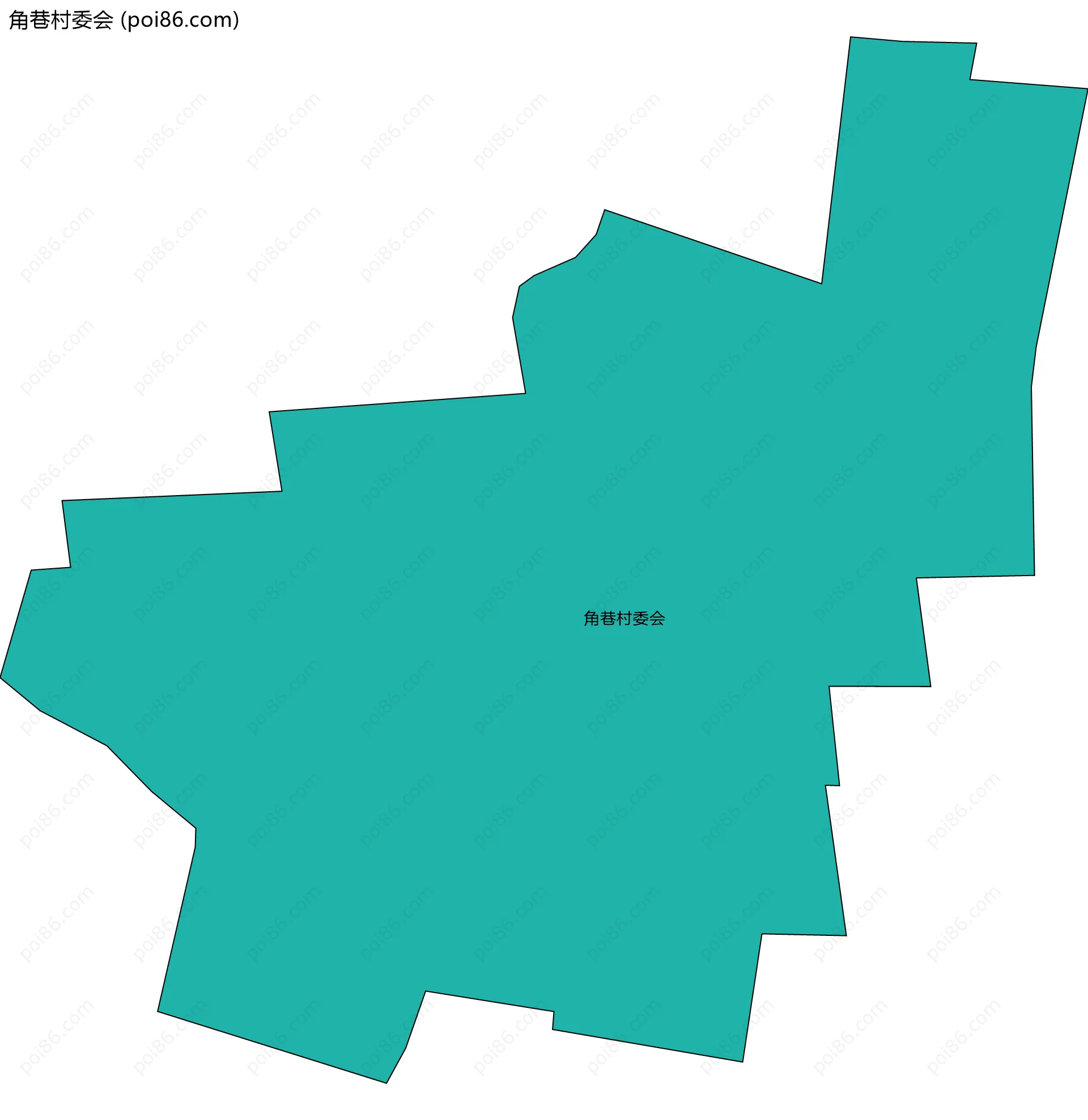 角巷村委会边界地图