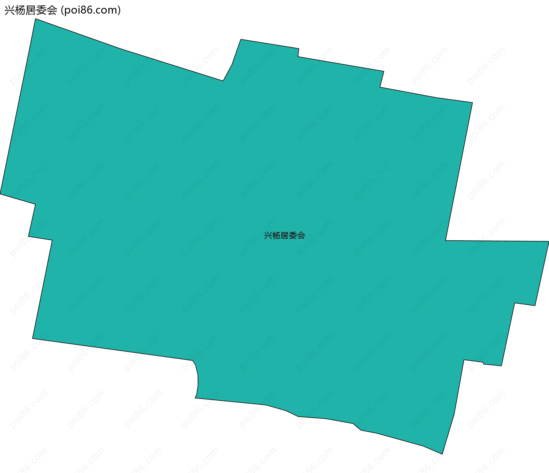 兴杨居委会边界地图