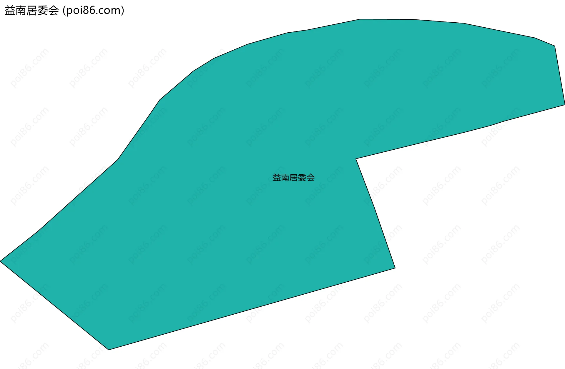 益南居委会边界地图