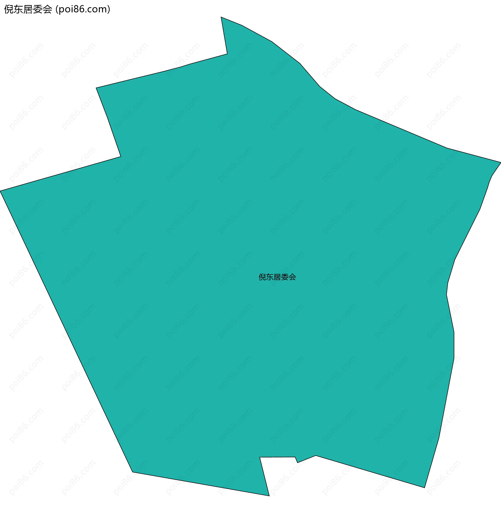 倪东居委会边界地图