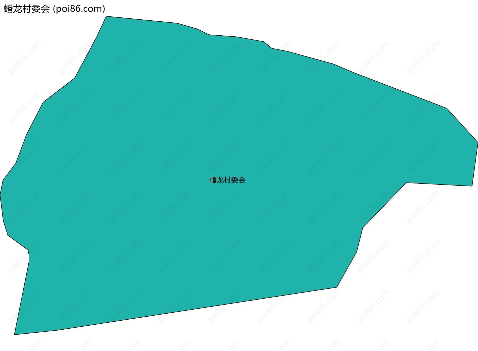 蟠龙村委会边界地图