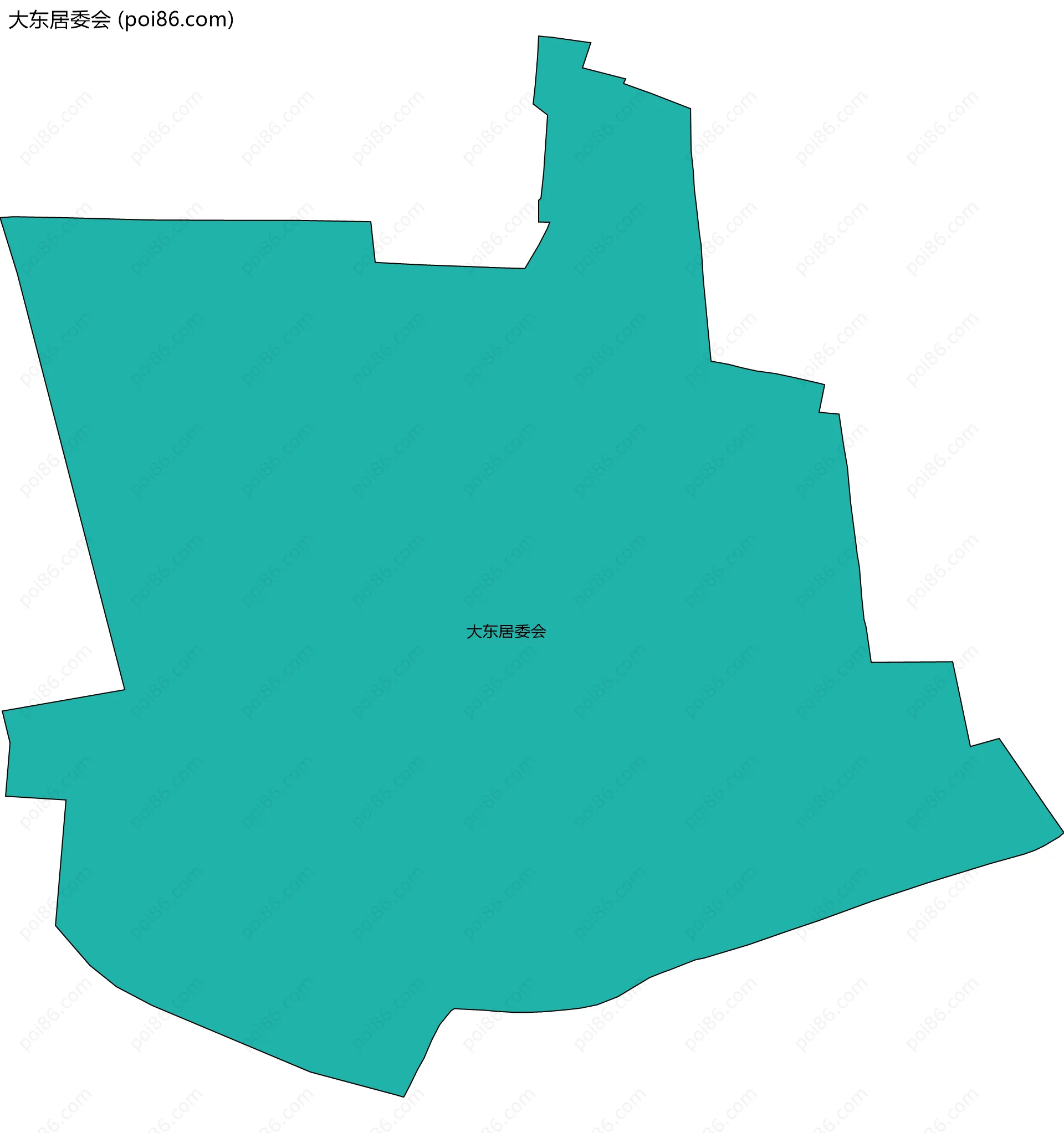 大东居委会边界地图