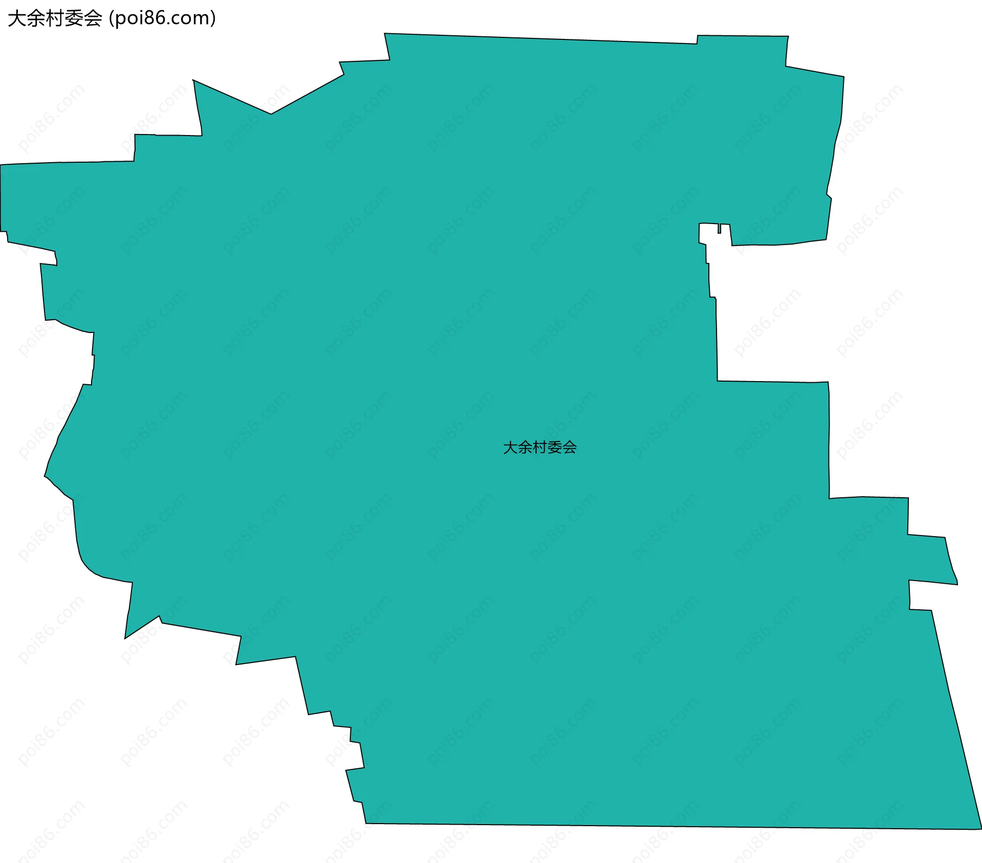 大余村委会边界地图