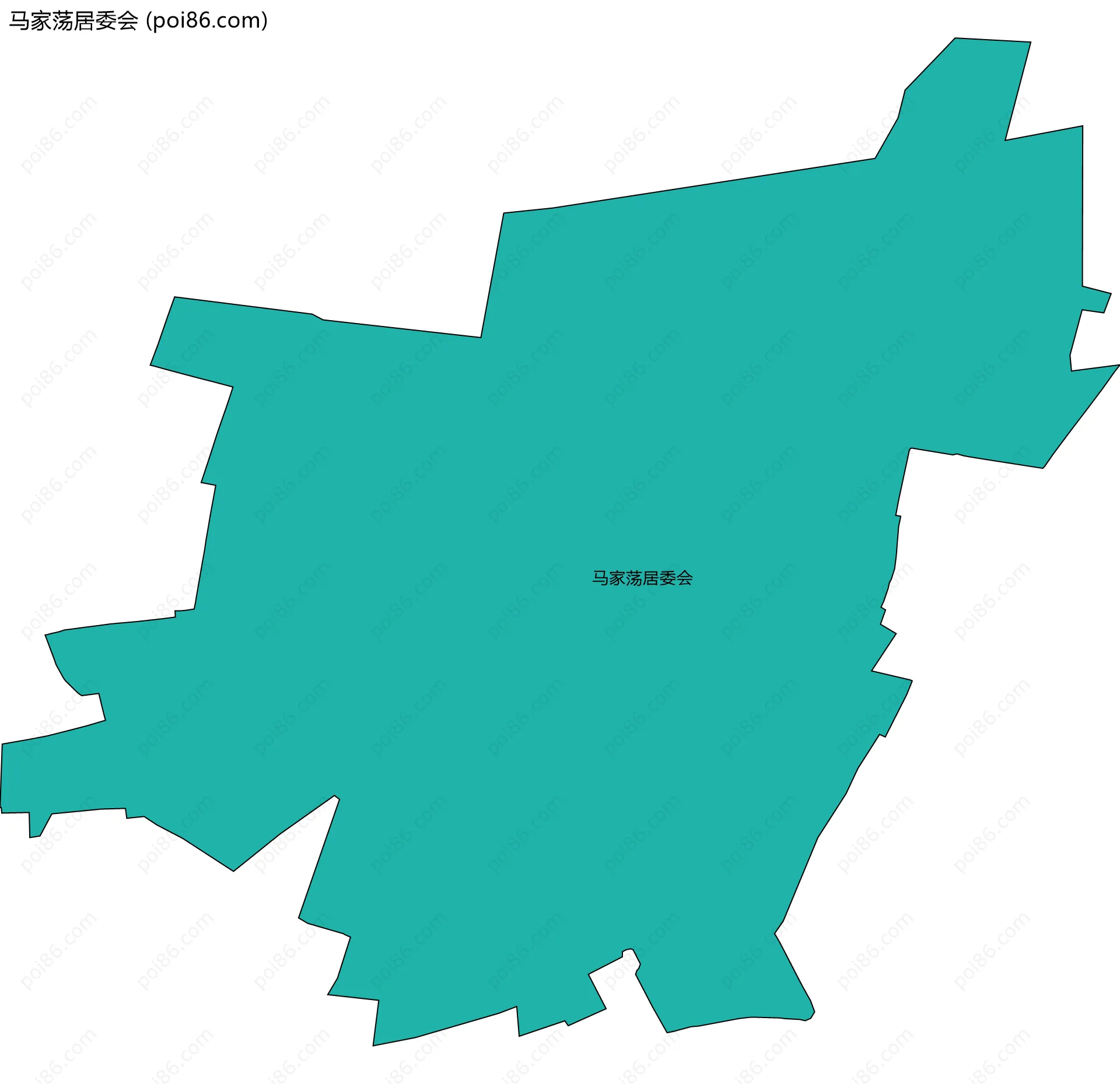 马家荡居委会边界地图