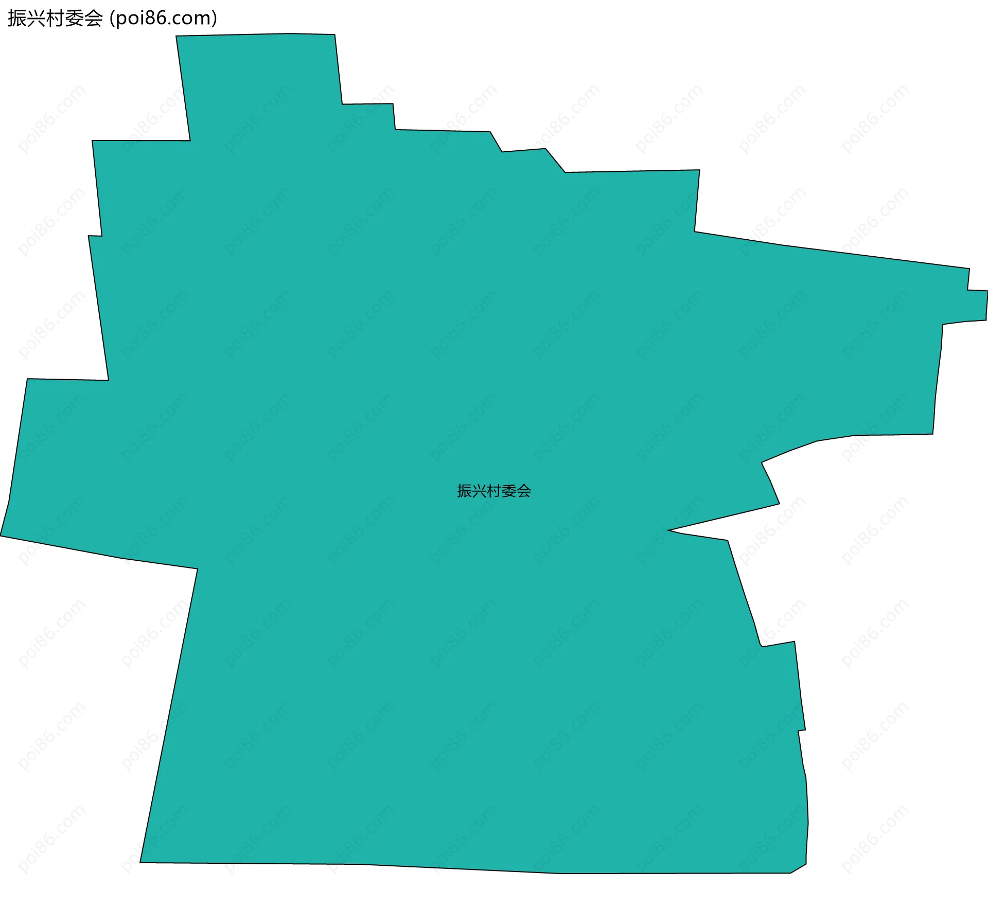振兴村委会边界地图
