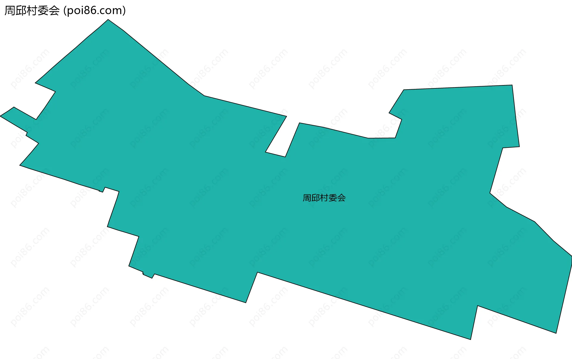 周邱村委会边界地图