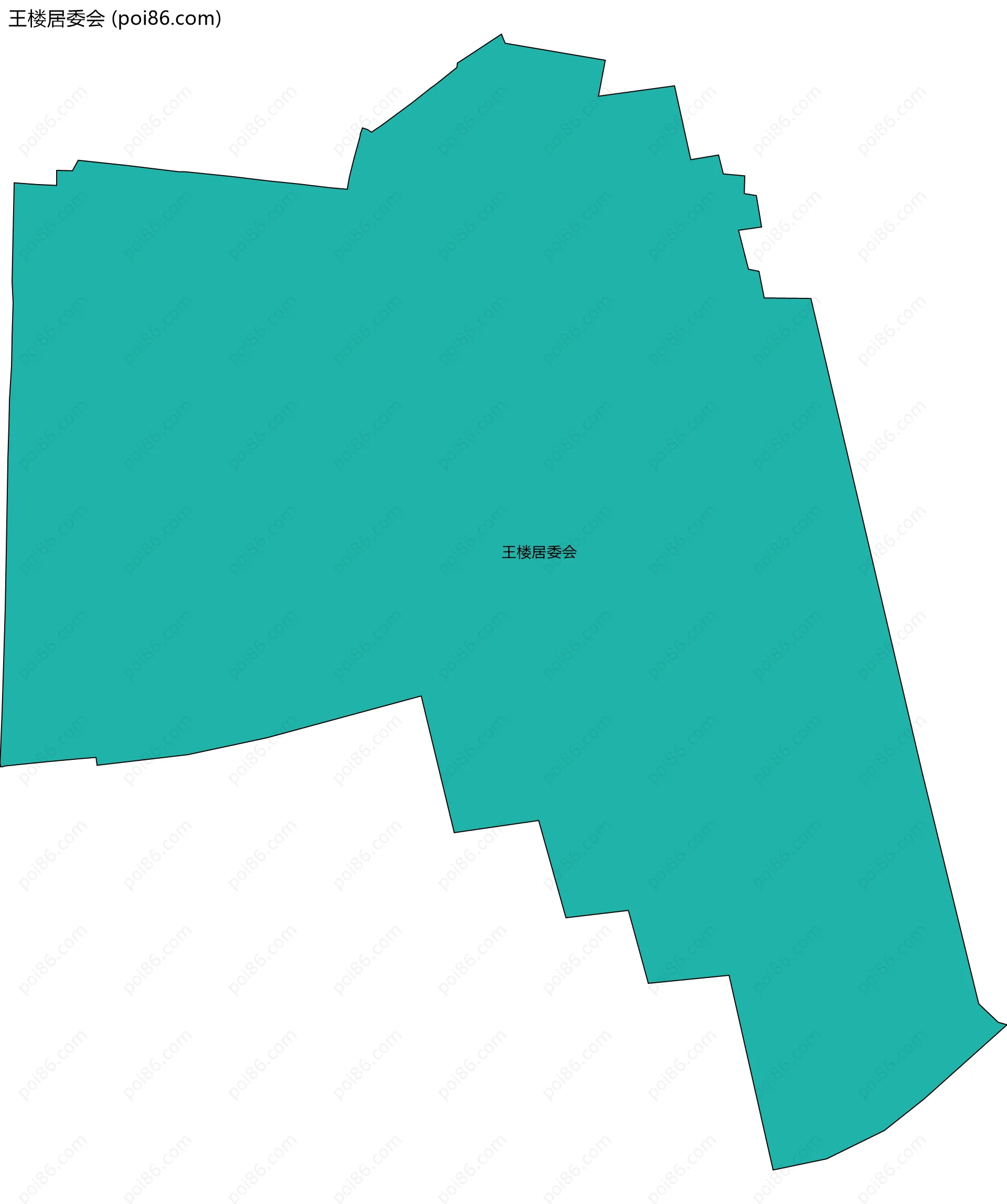 王楼居委会边界地图