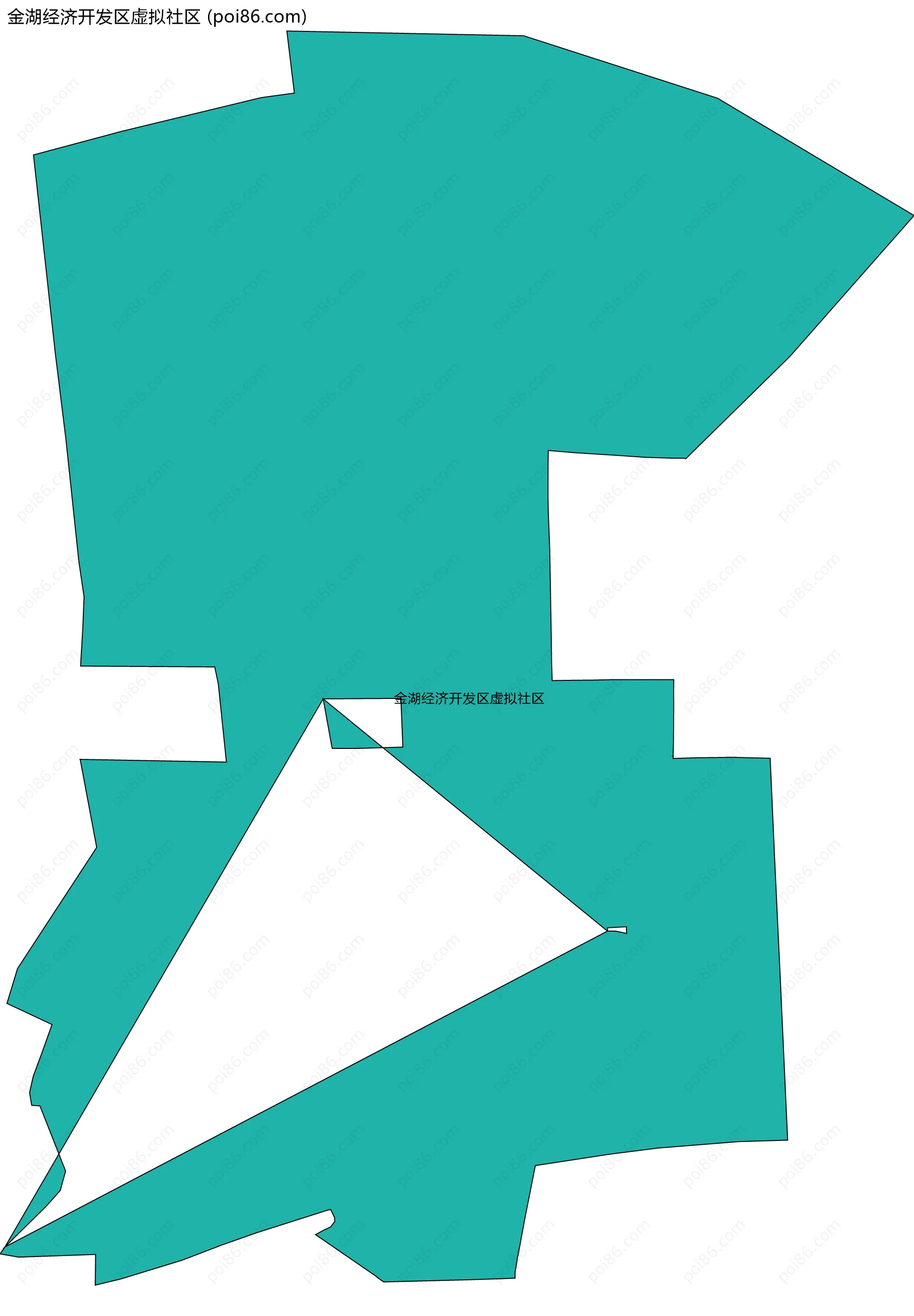 金湖经济开发区虚拟社区边界地图