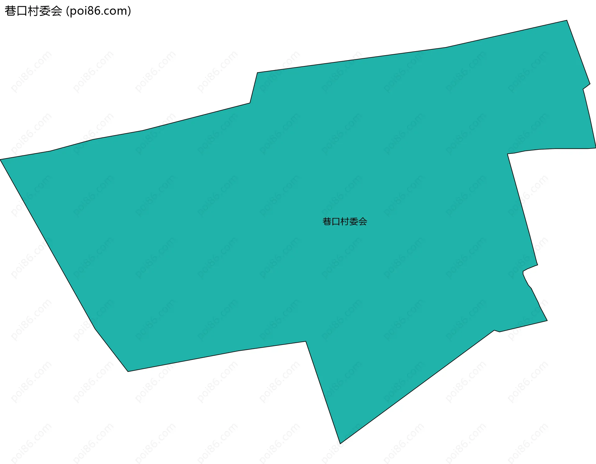 巷口村委会边界地图