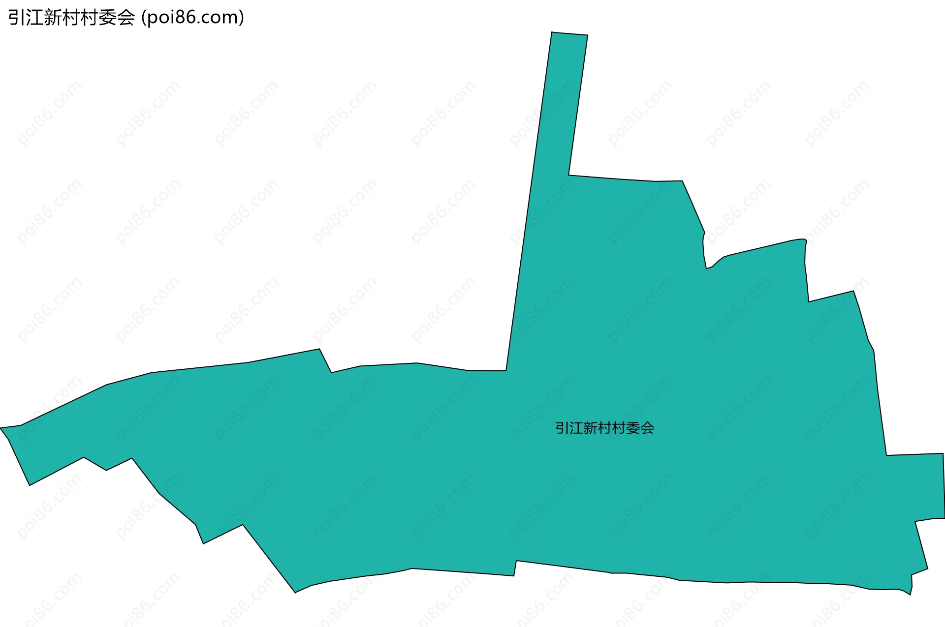 引江新村村委会边界地图
