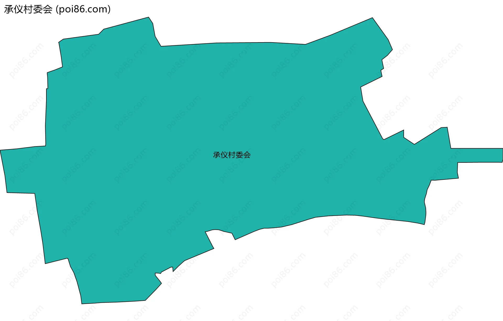承仪村委会边界地图