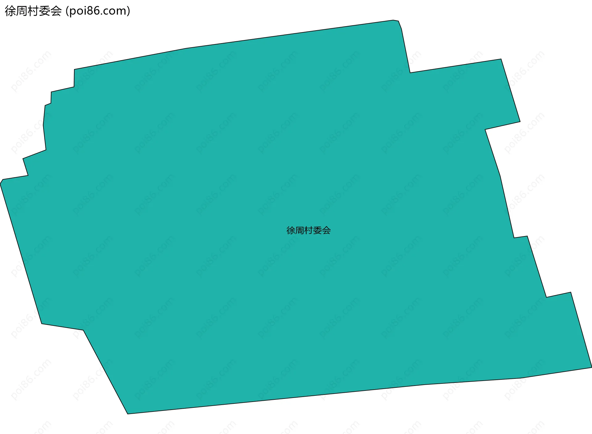 徐周村委会边界地图