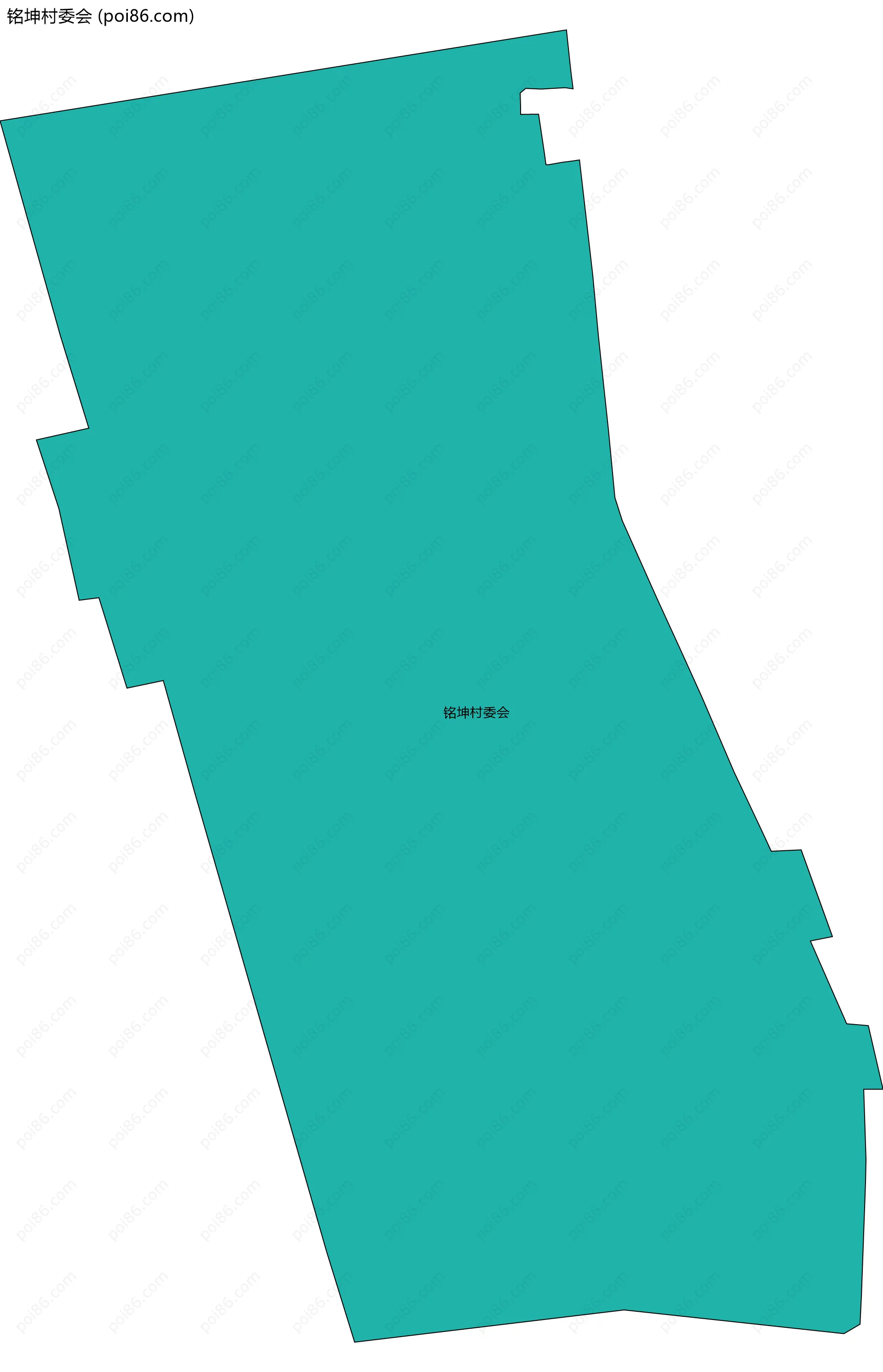 铭坤村委会边界地图