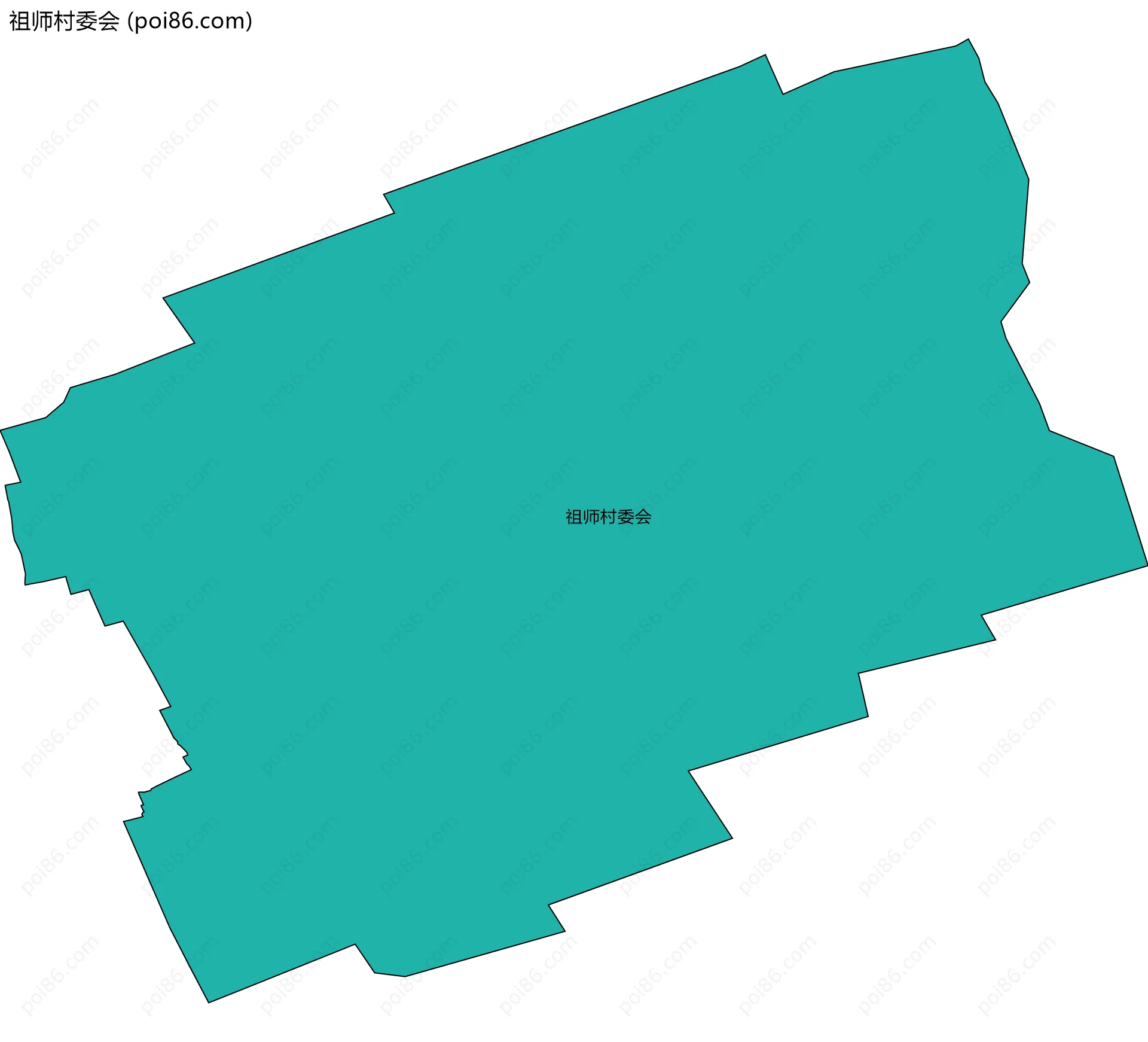 祖师村委会边界地图