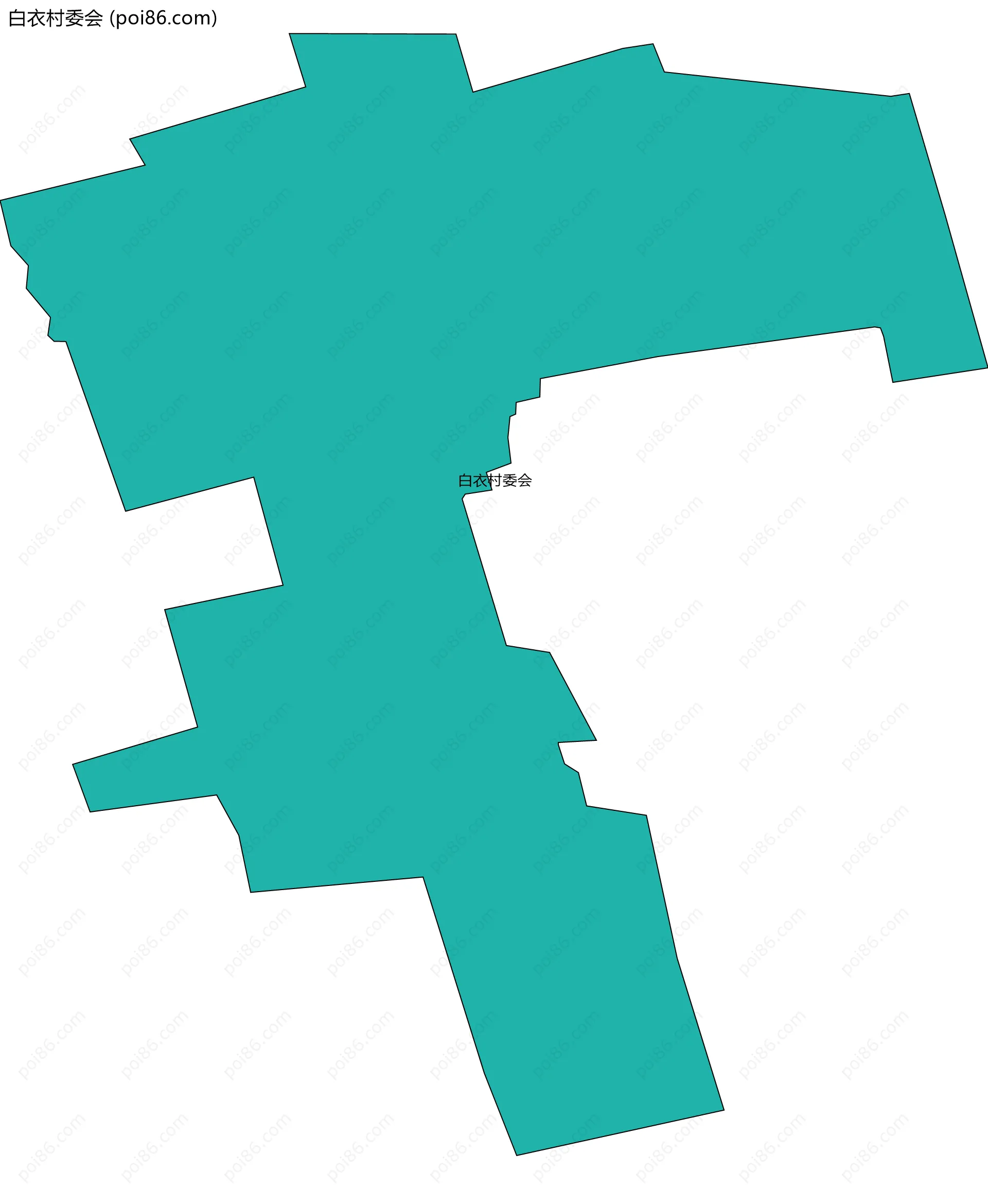 白衣村委会边界地图