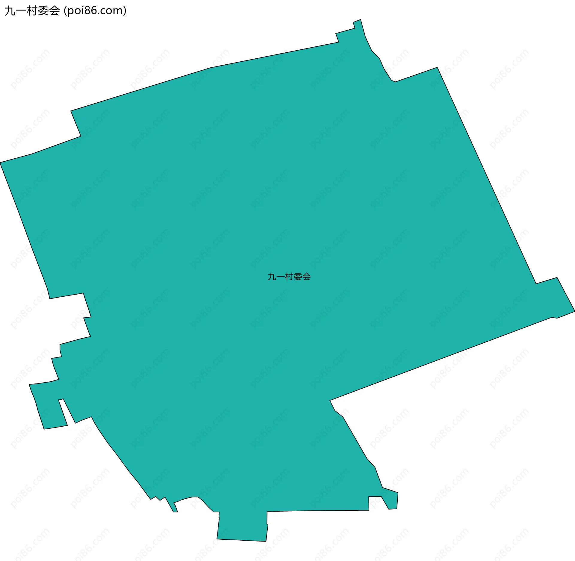 九一村委会边界地图