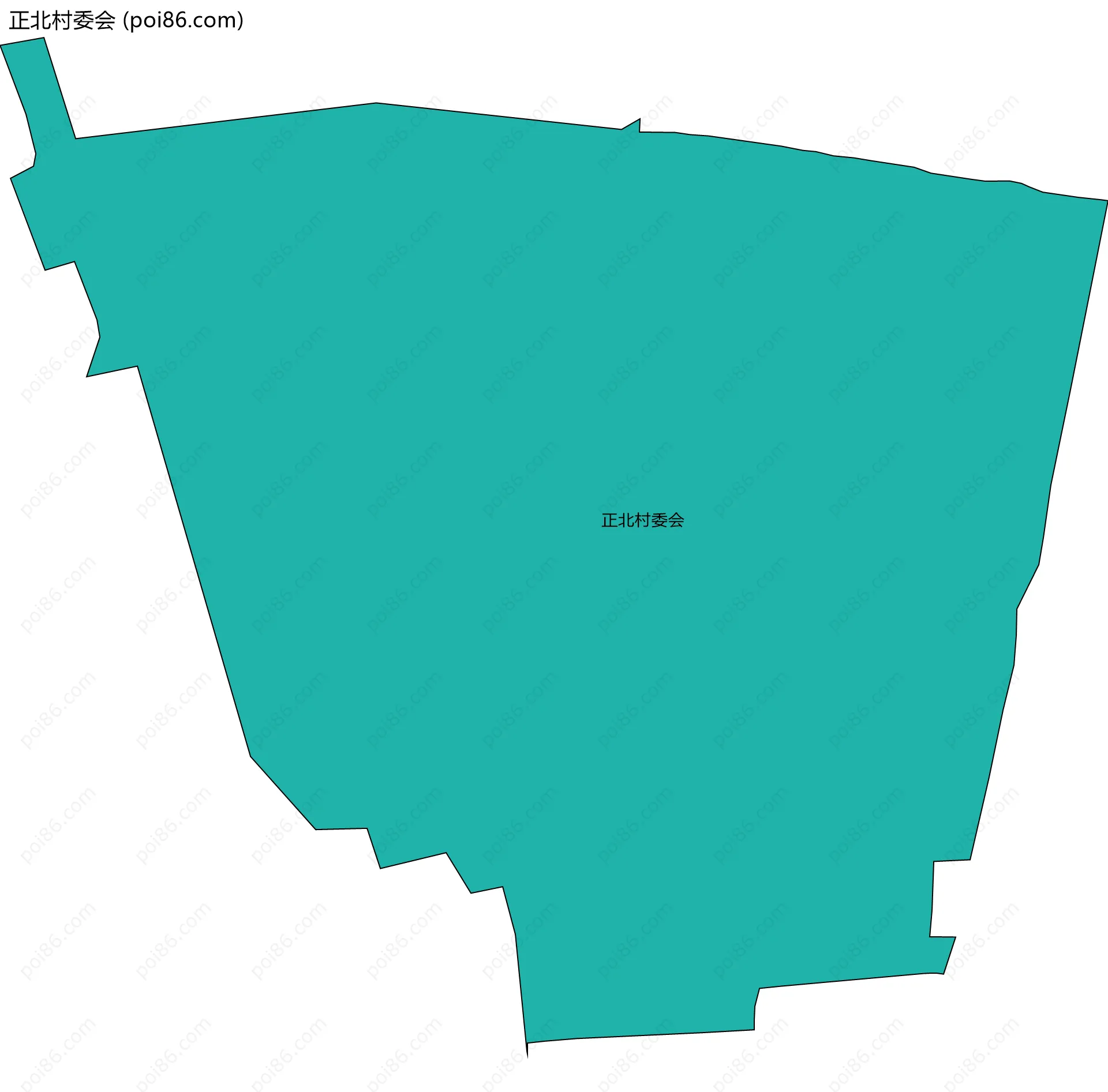 正北村委会边界地图