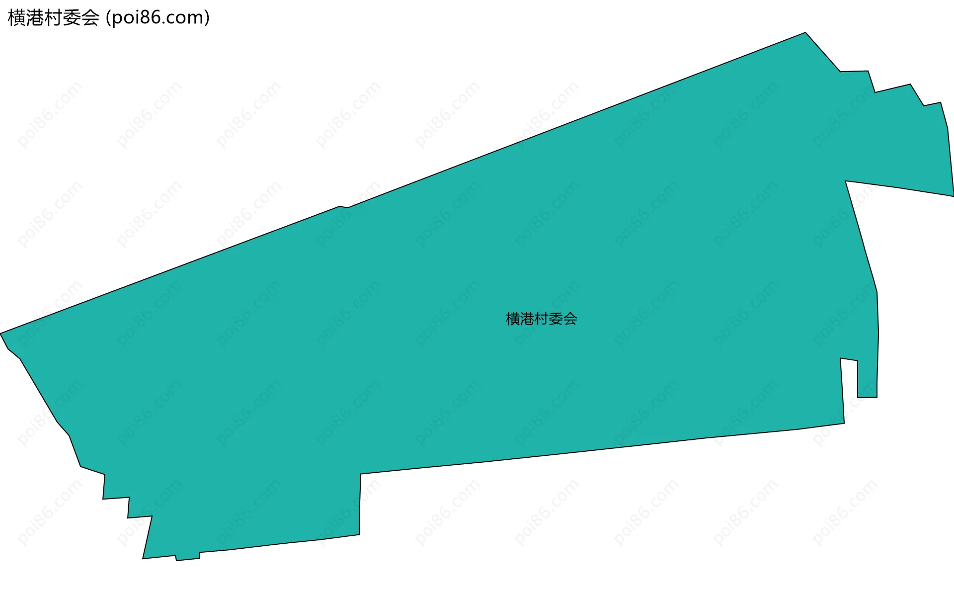 横港村委会边界地图