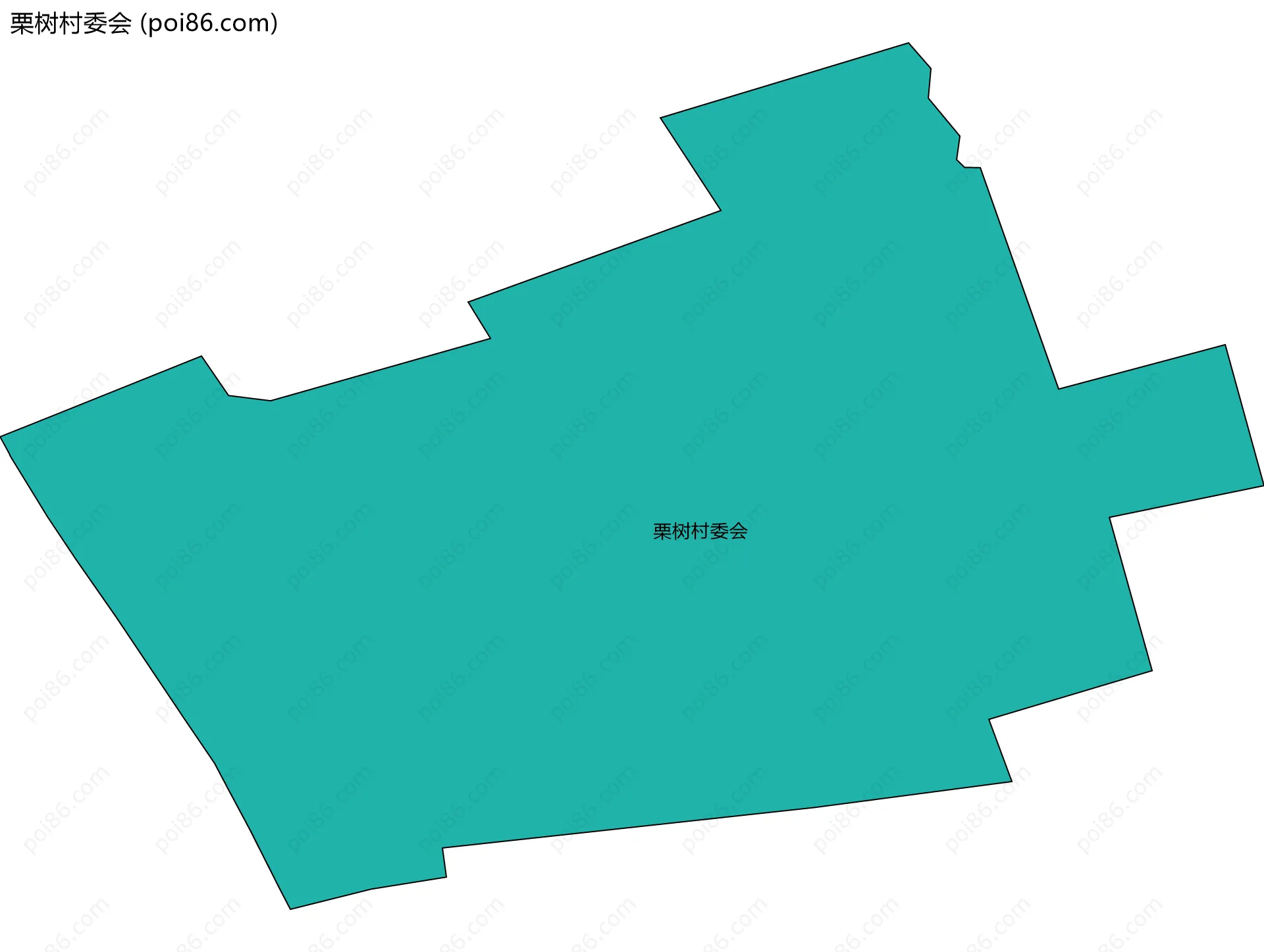 栗树村委会边界地图