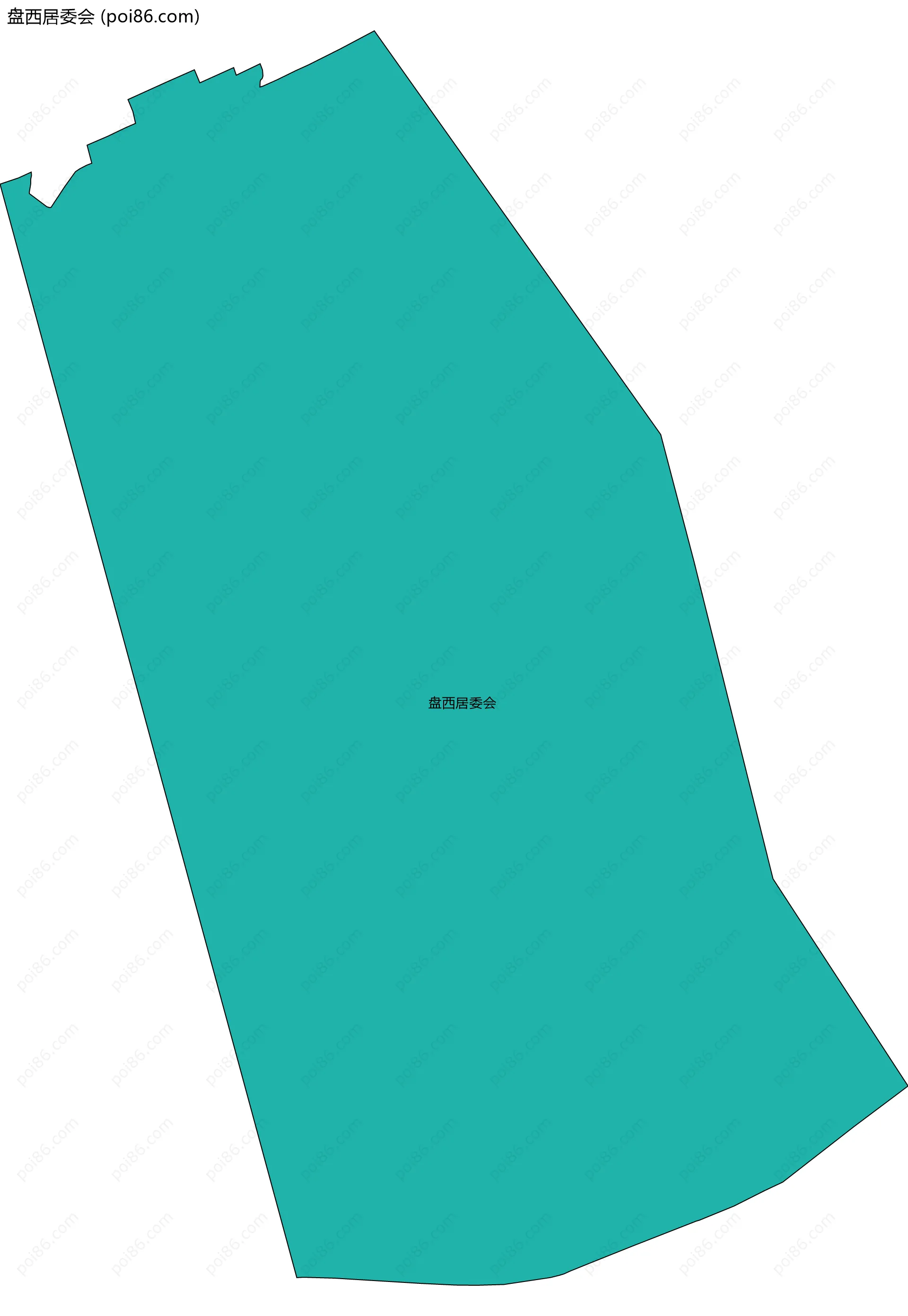 盘西居委会边界地图