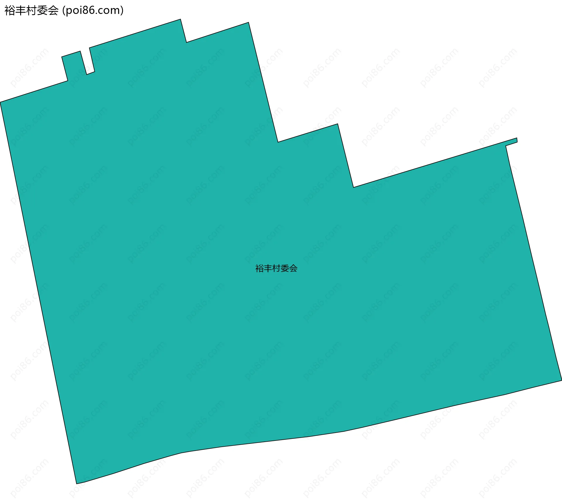 裕丰村委会边界地图