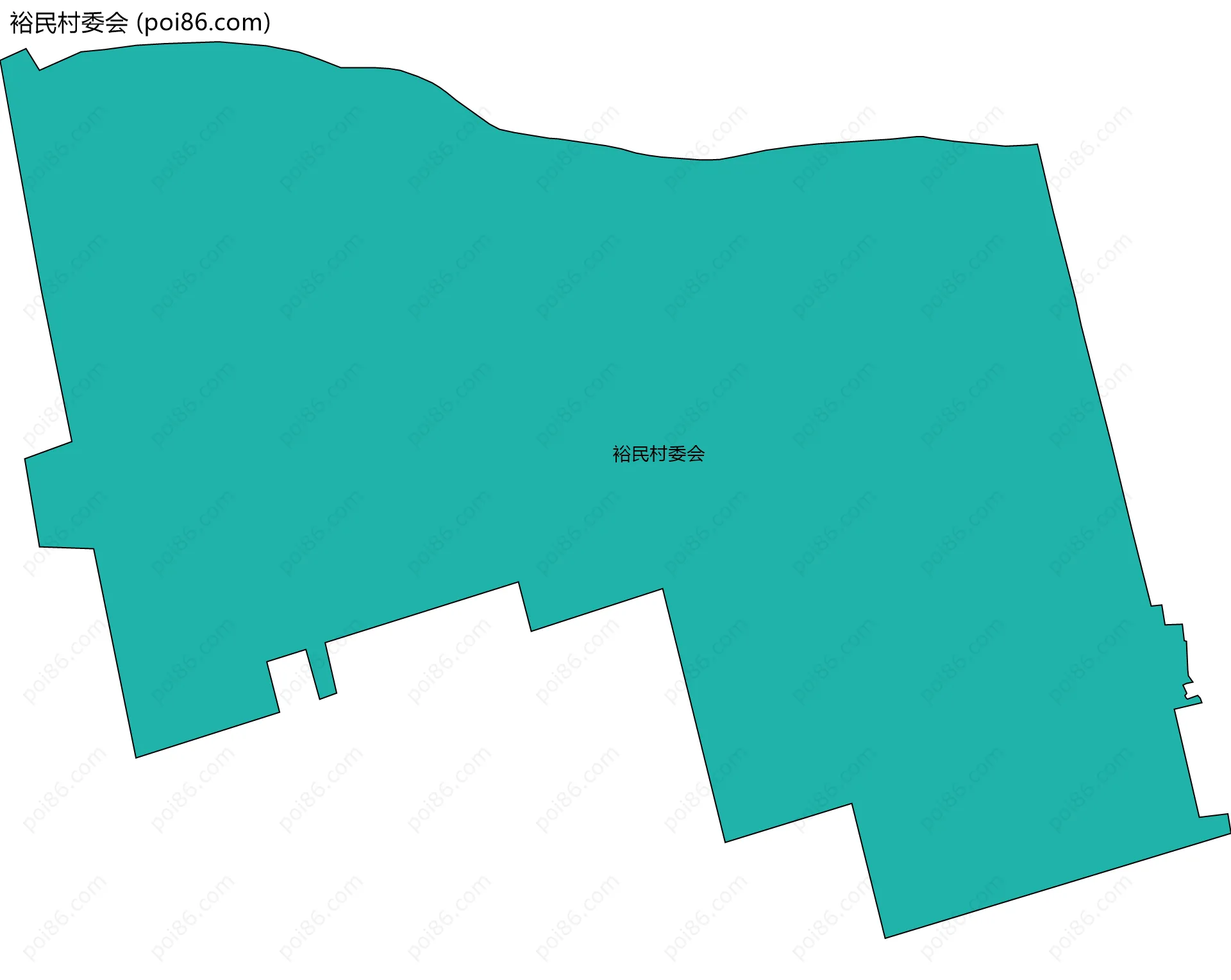 裕民村委会边界地图
