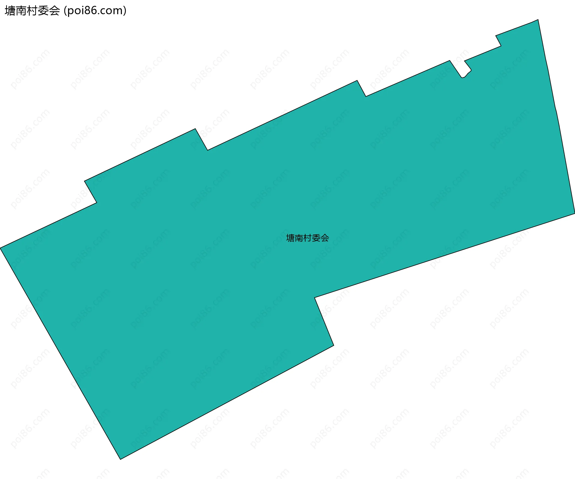 塘南村委会边界地图