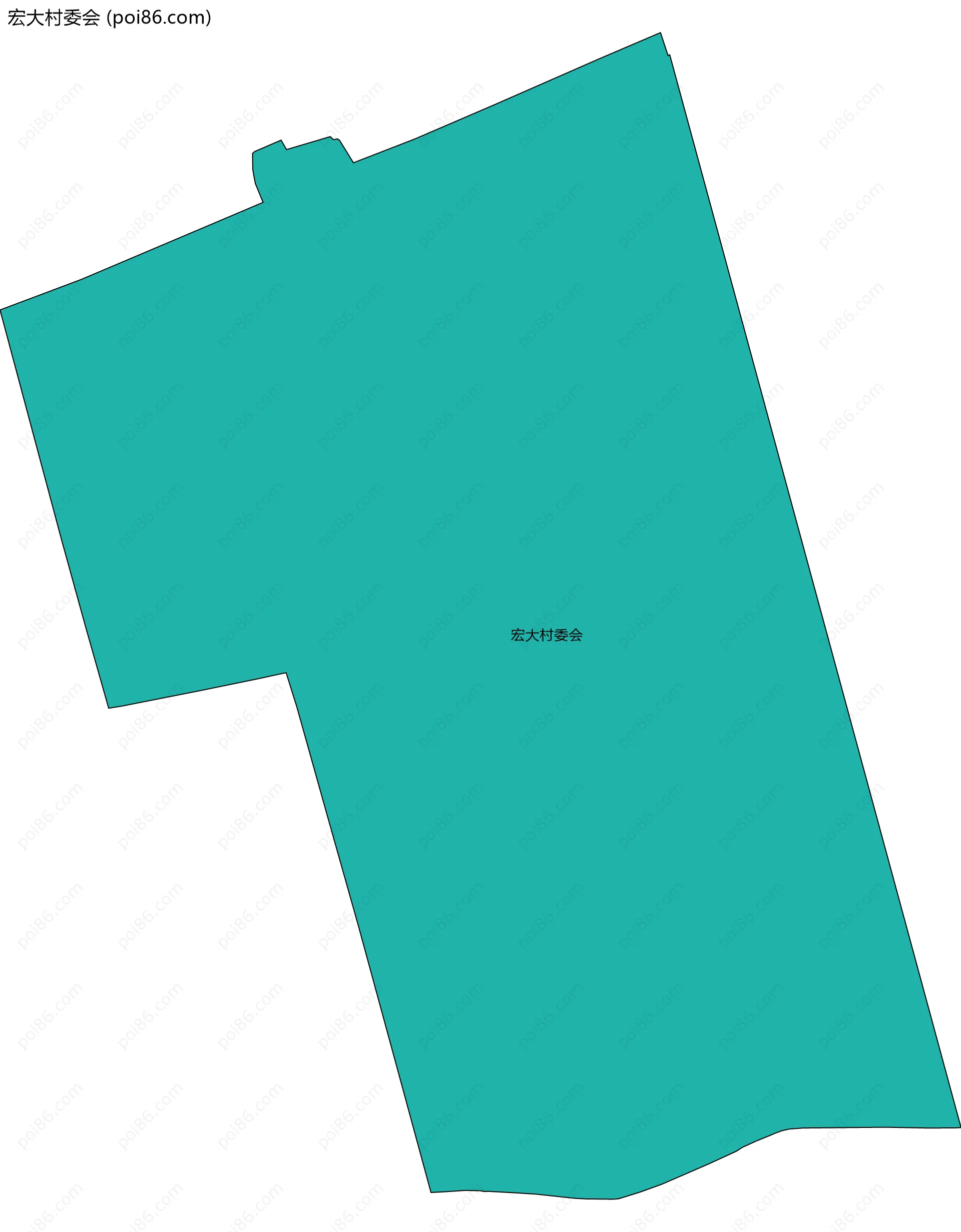 宏大村委会边界地图