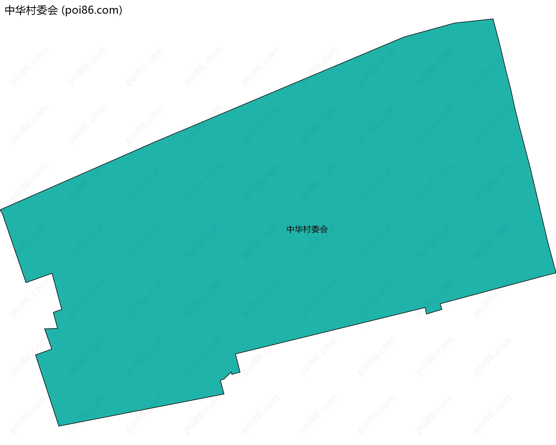 中华村委会边界地图
