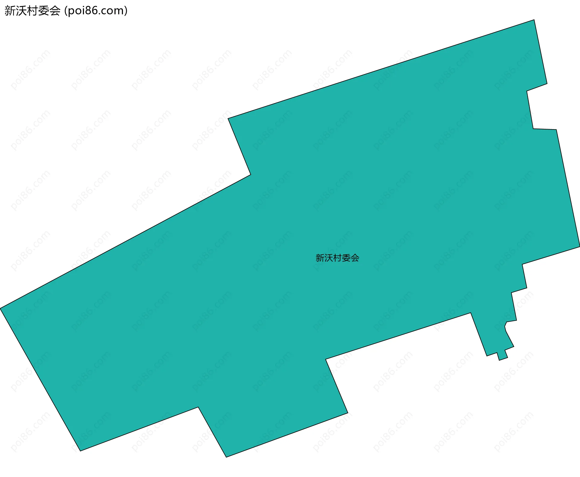 新沃村委会边界地图