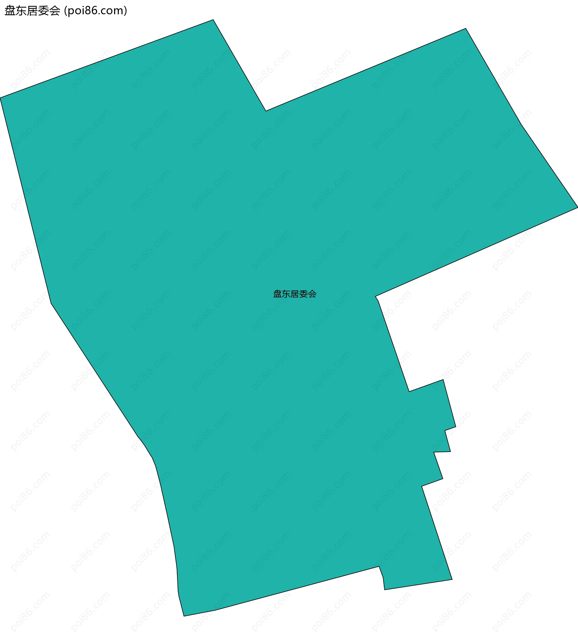 盘东居委会边界地图