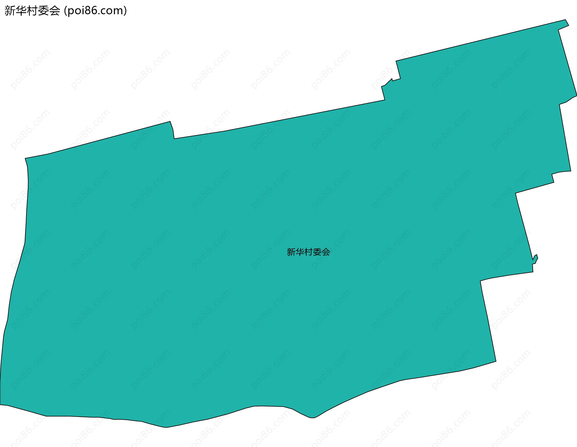 新华村委会边界地图