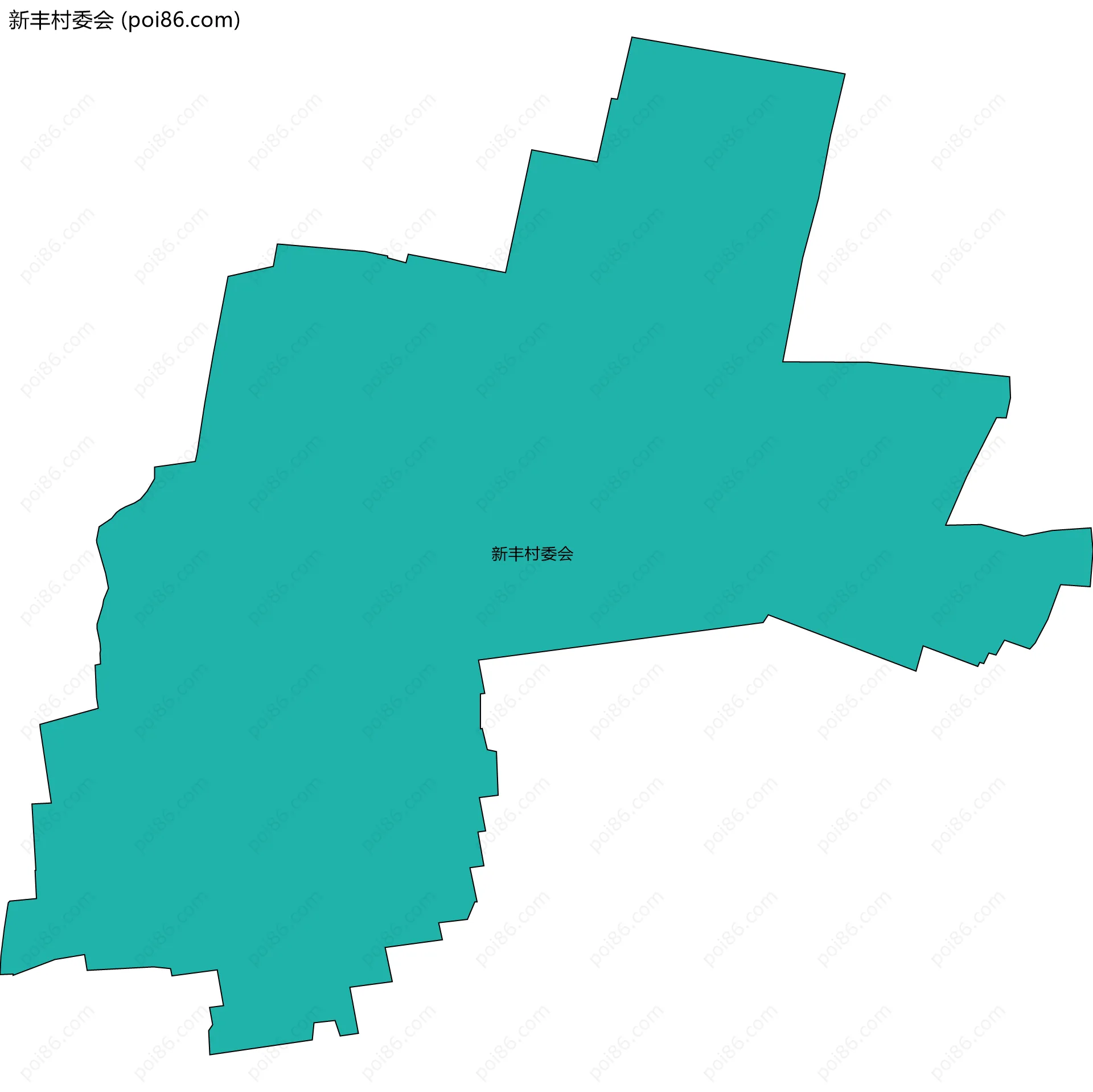 新丰村委会边界地图