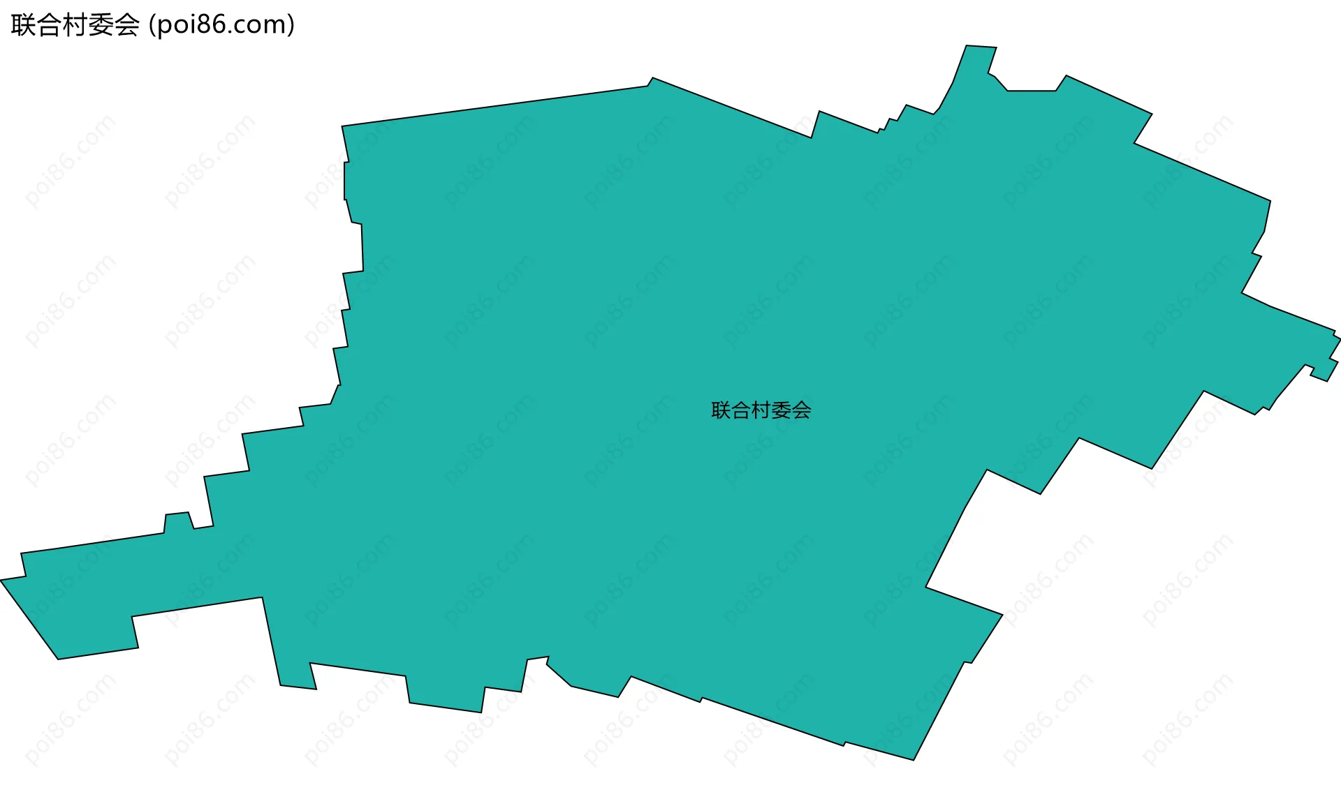 联合村委会边界地图