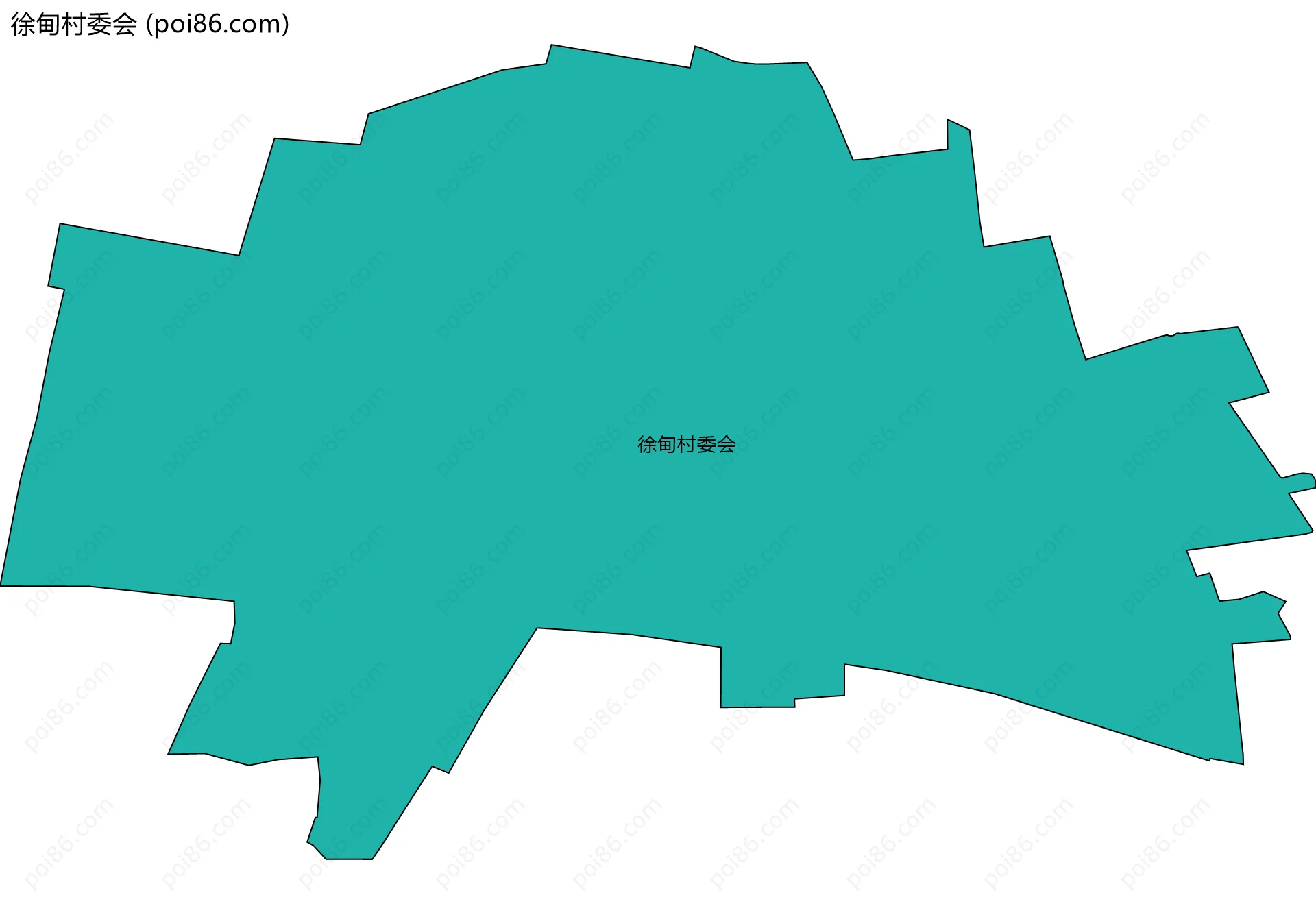 徐甸村委会边界地图