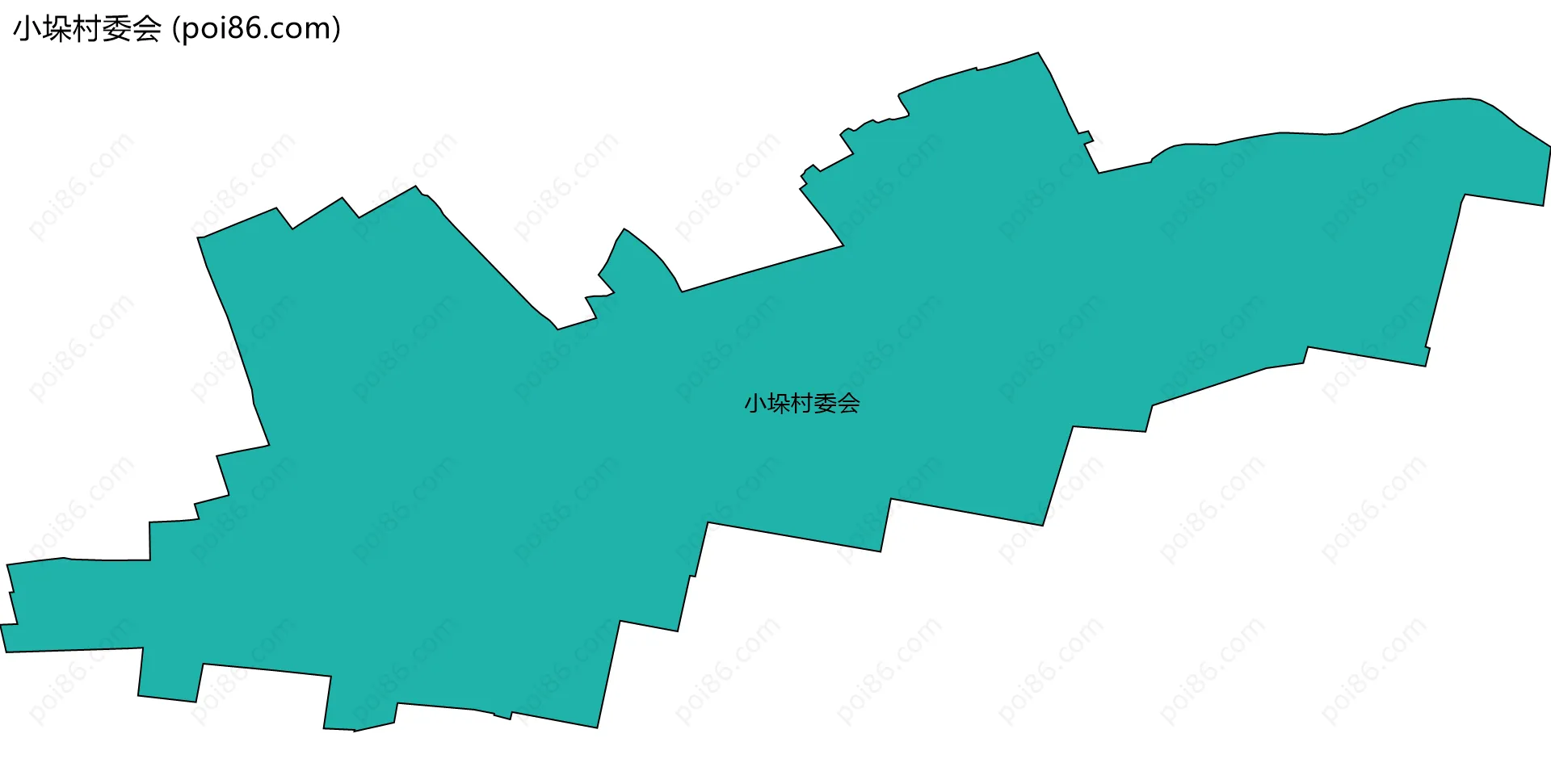 小垛村委会边界地图