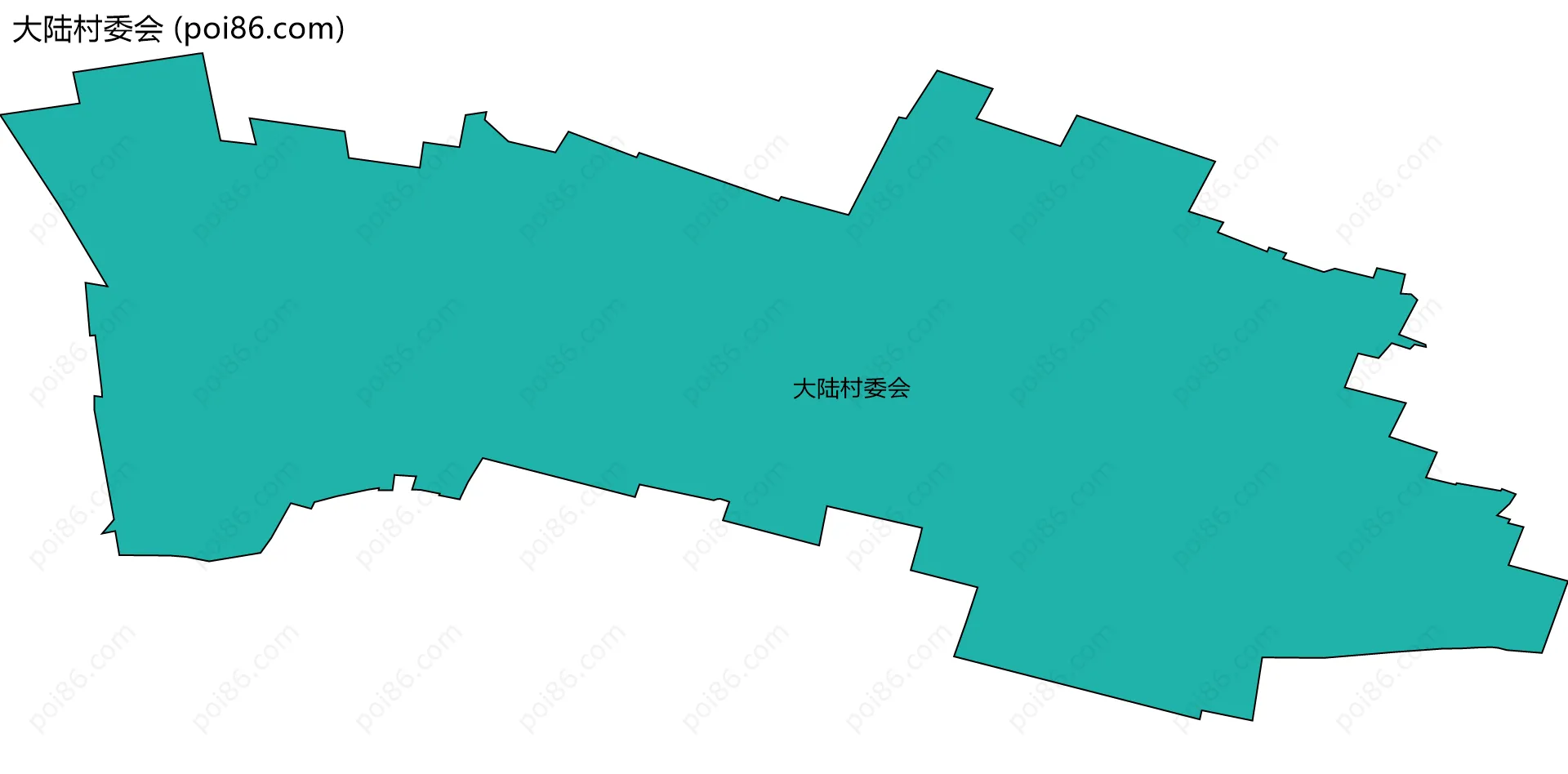 大陆村委会边界地图