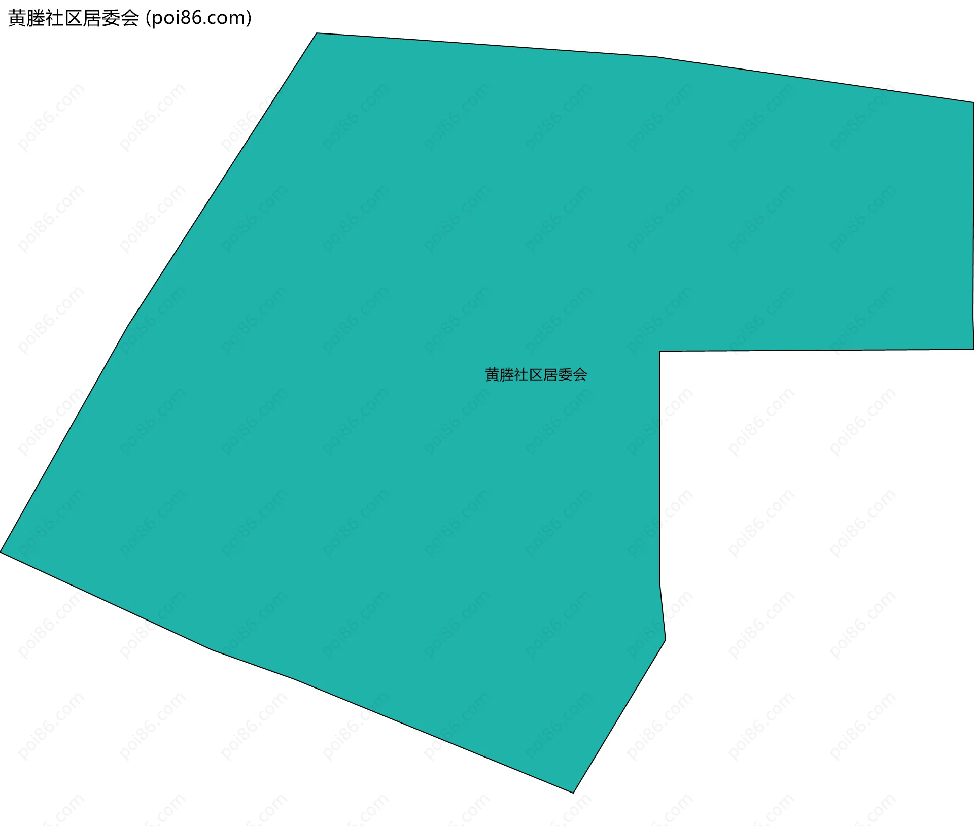 黄塍社区居委会边界地图