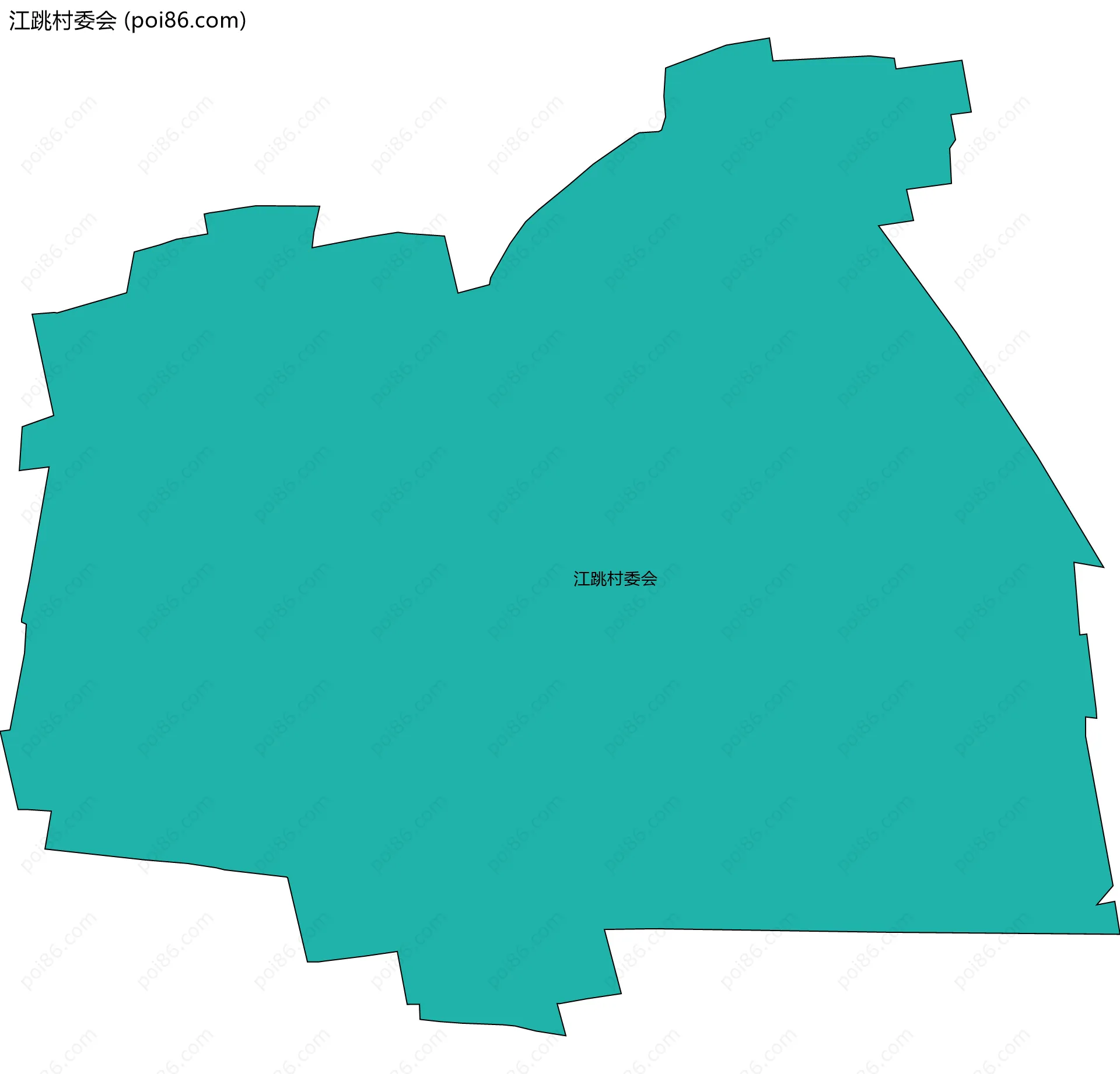 江跳村委会边界地图