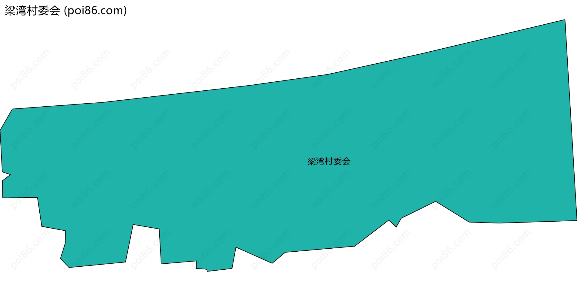 梁湾村委会边界地图