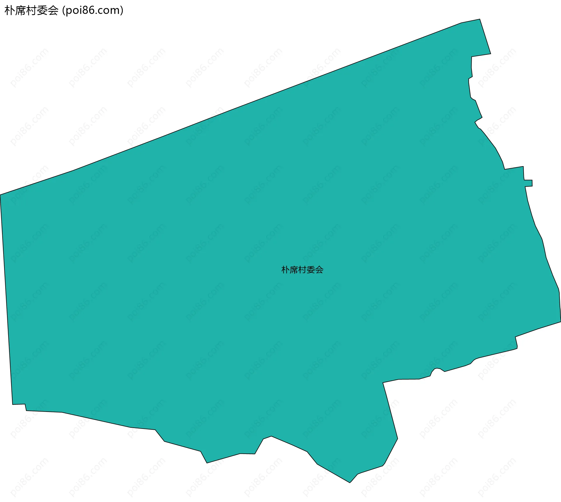 朴席村委会边界地图