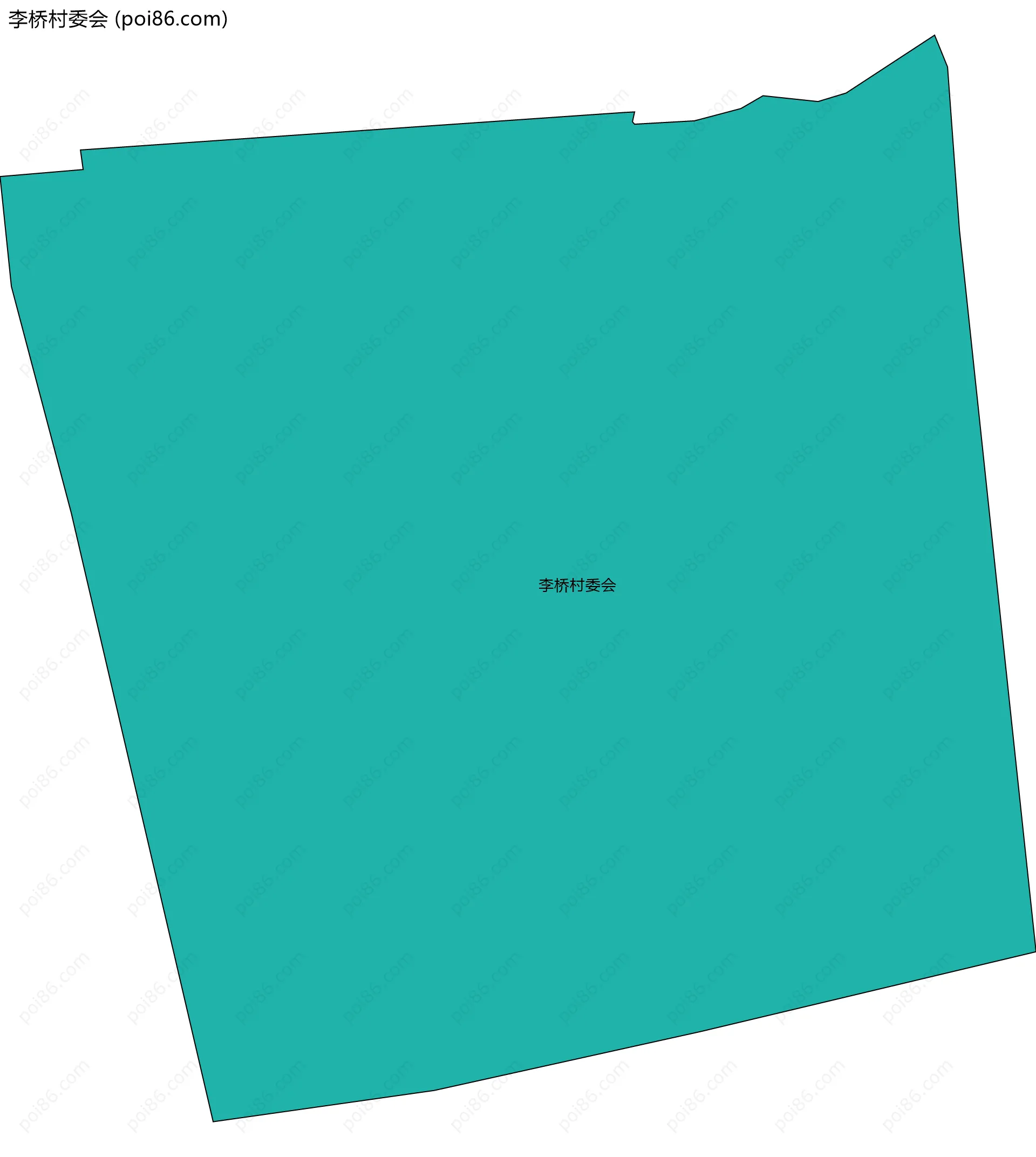 李桥村委会边界地图