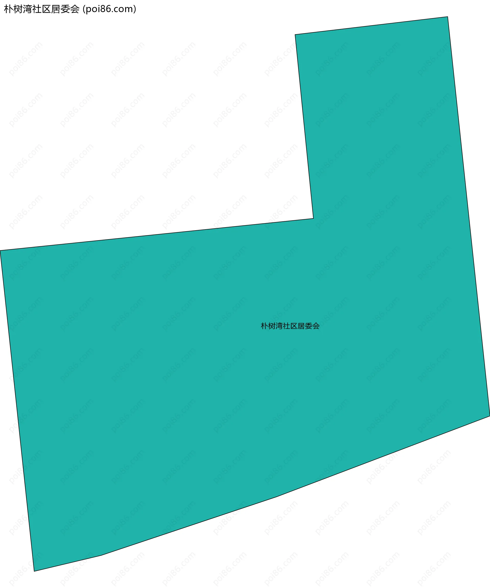 朴树湾社区居委会边界地图